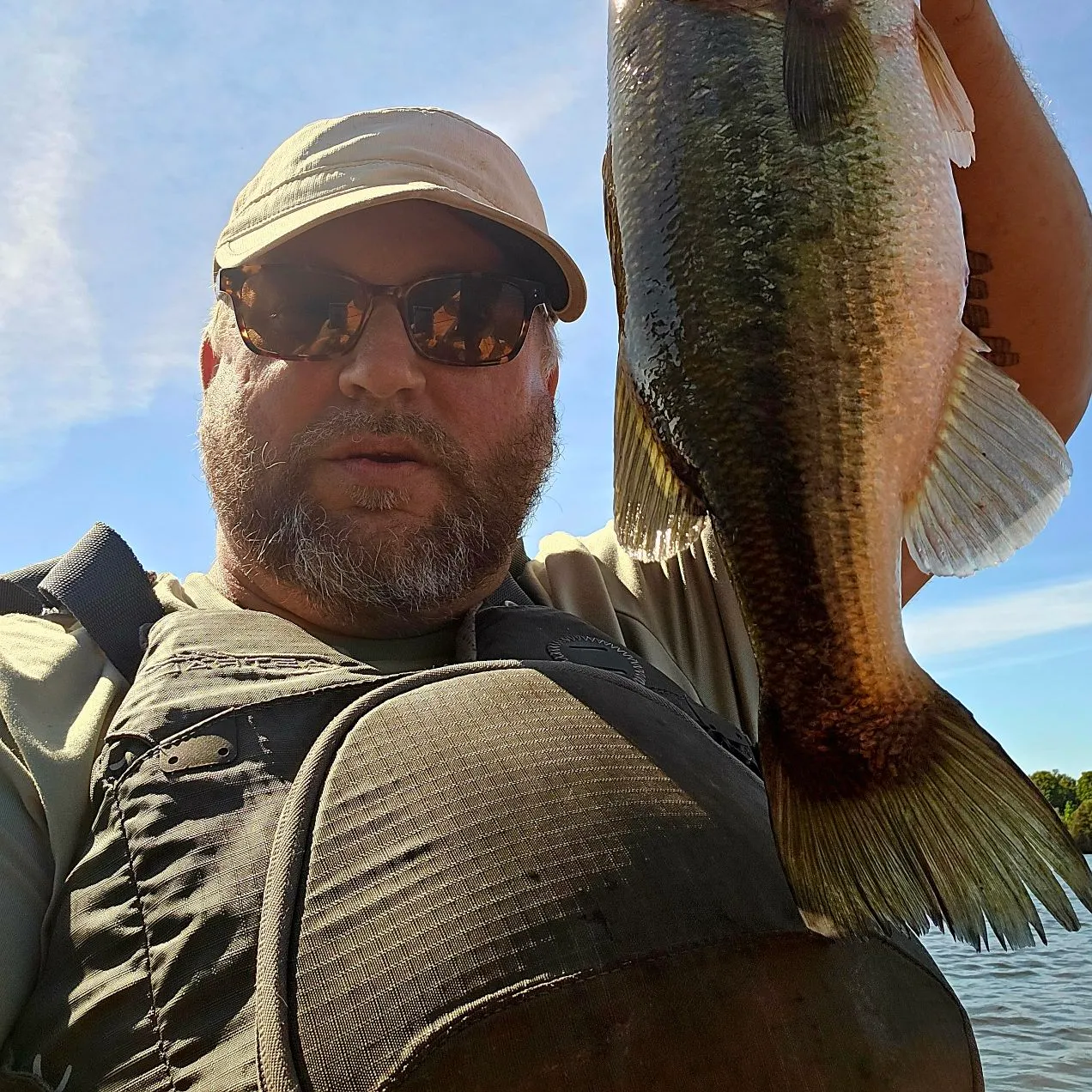 Largemouth bass caught on Fishbrain