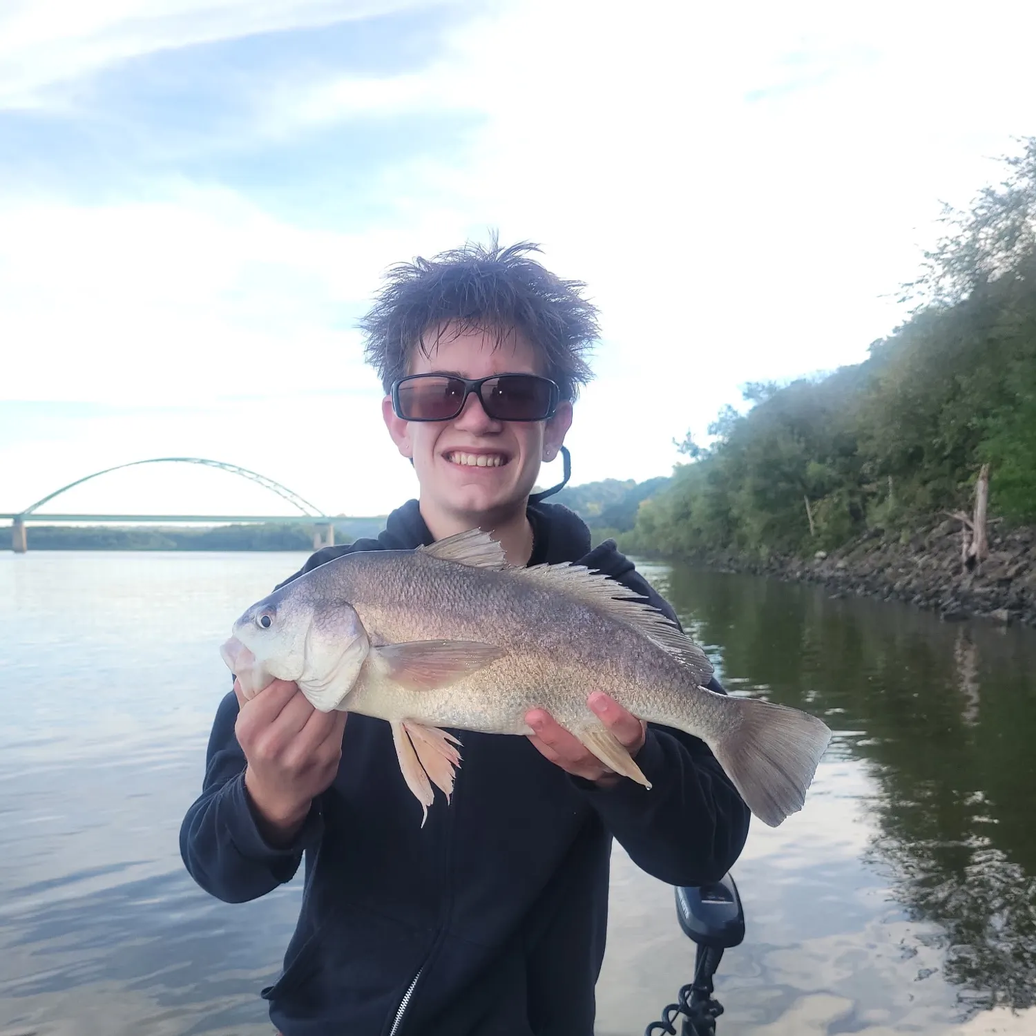 Freshwater drum caught on Fishbrain