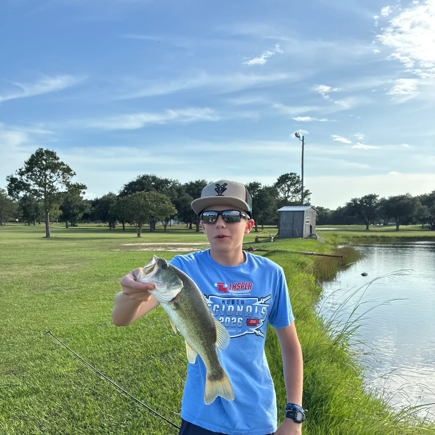 Largemouth bass caught on Fishbrain