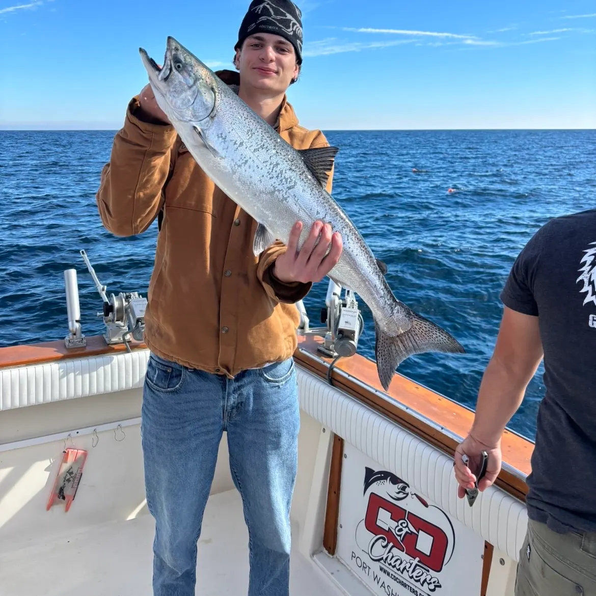 Chinook salmon caught on Fishbrain