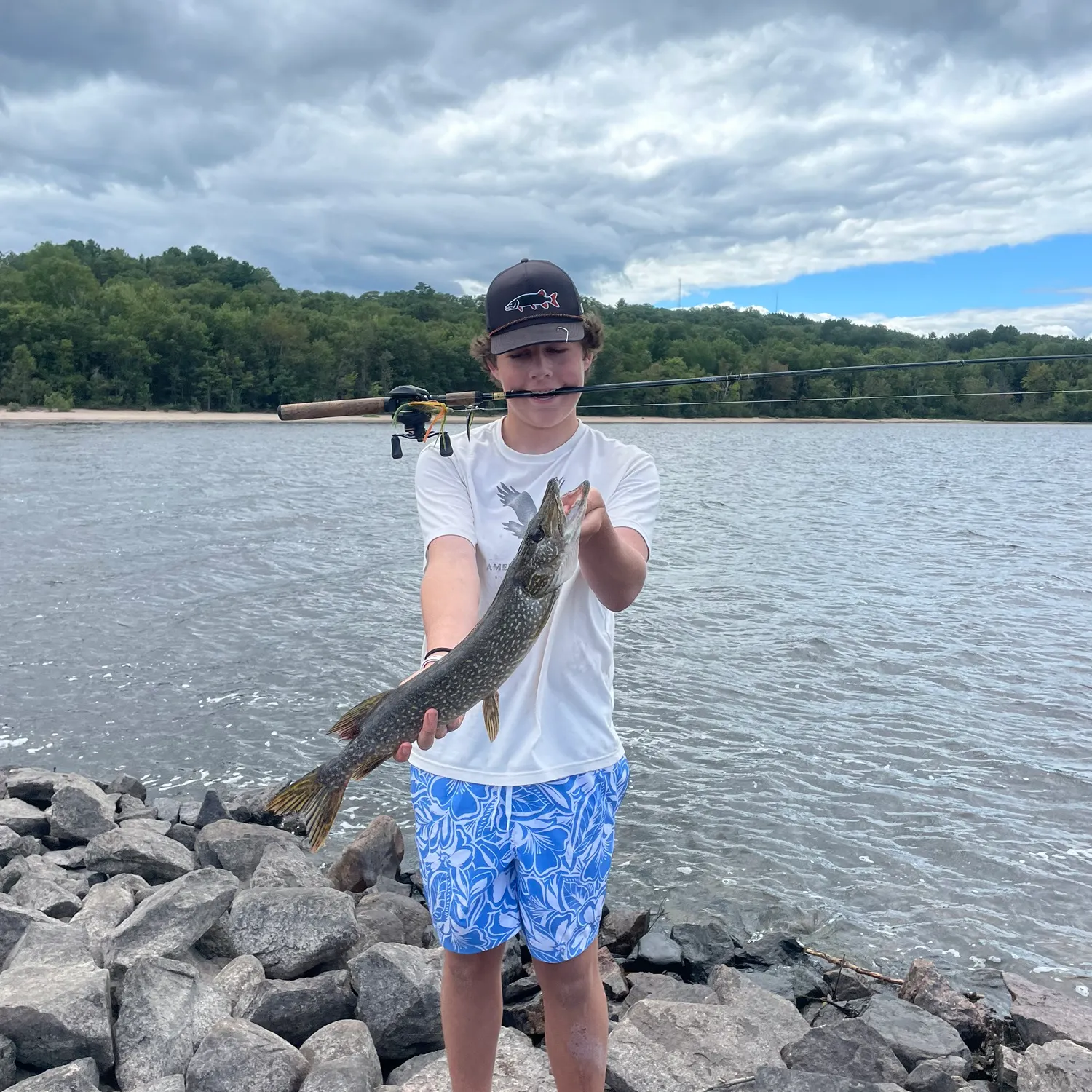 Northern pike caught on Fishbrain