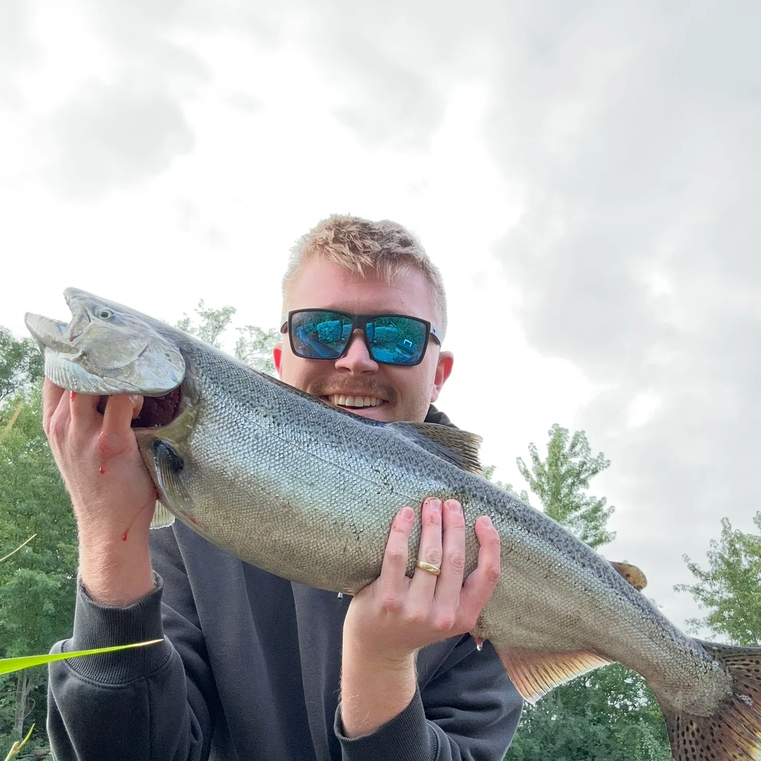 Chinook salmon caught on Fishbrain