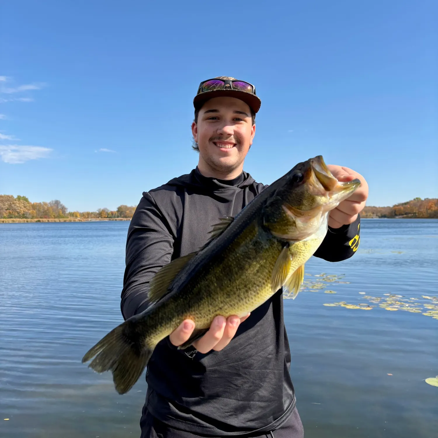 Largemouth bass caught on Fishbrain
