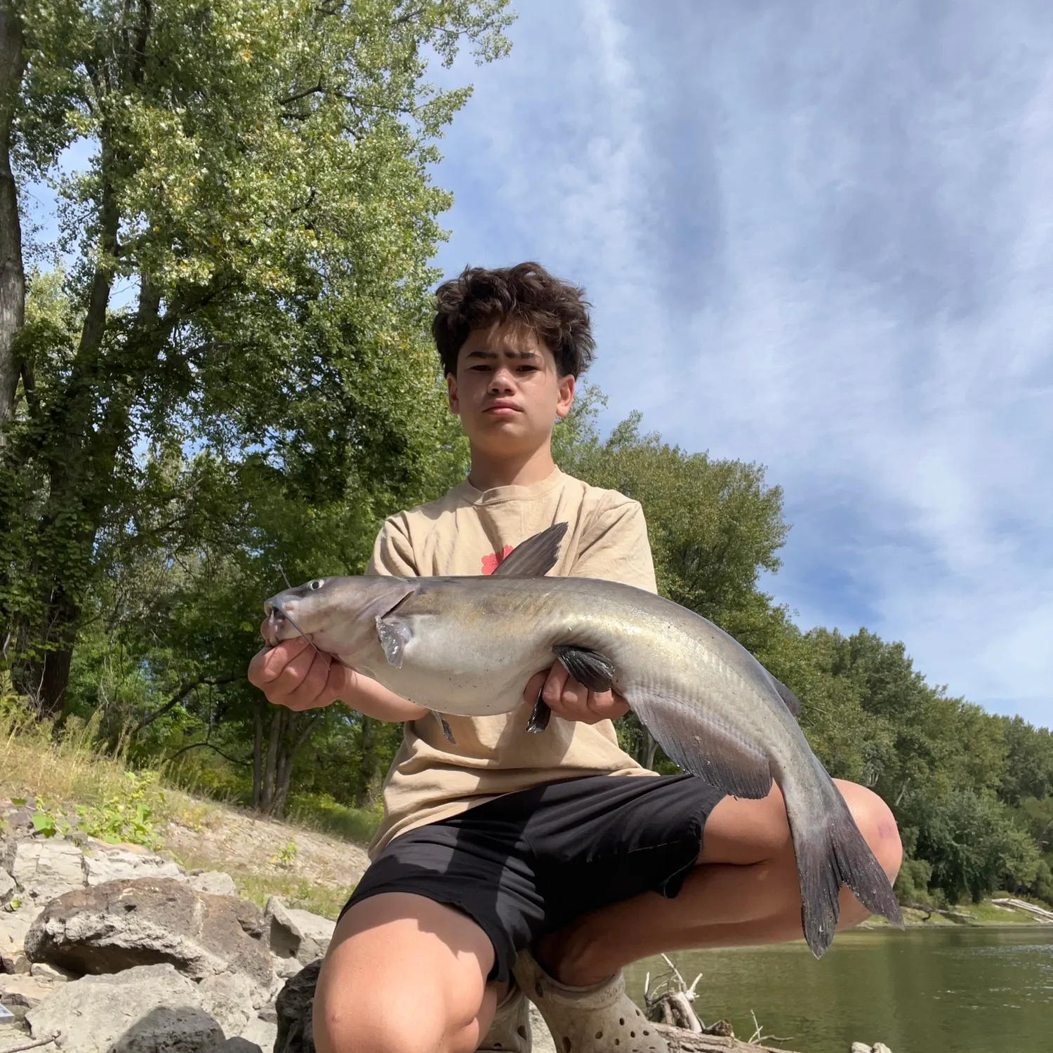 Channel catfish caught on Fishbrain