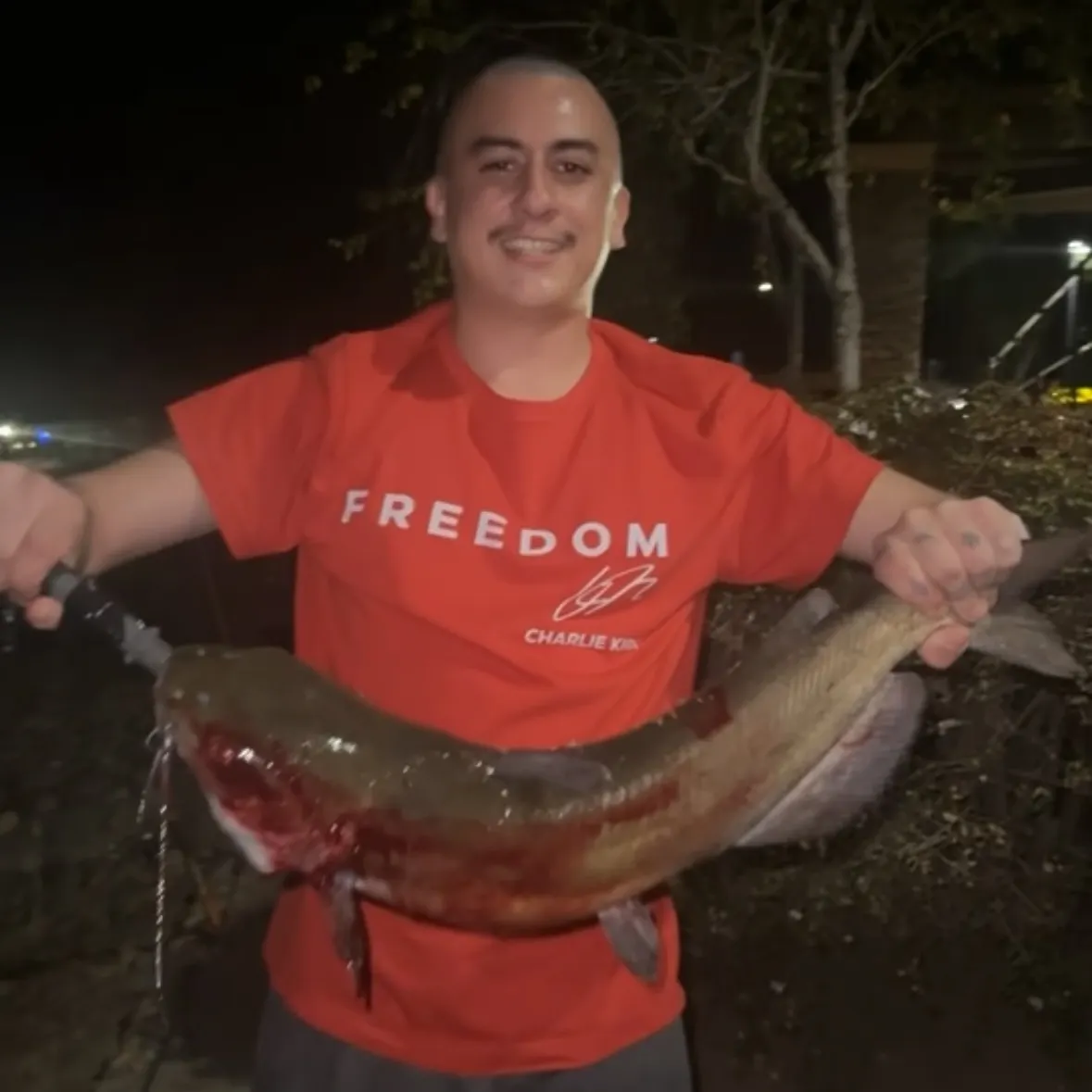Channel catfish caught on Fishbrain
