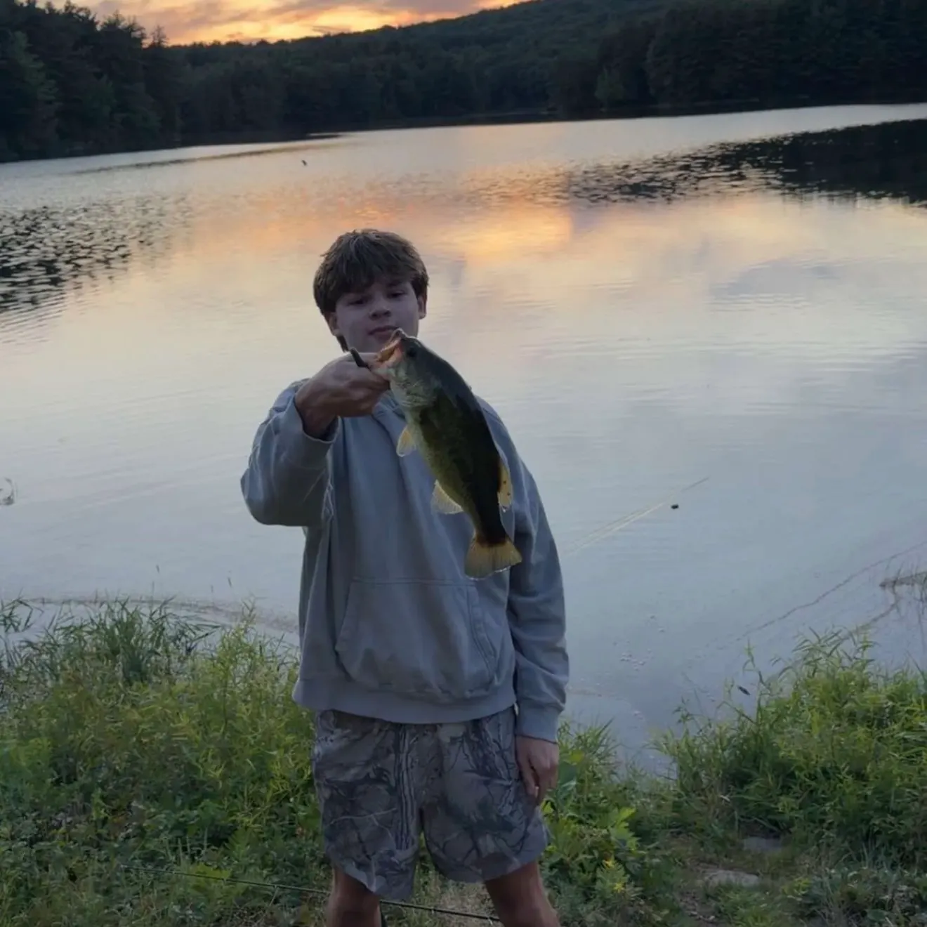 Largemouth bass caught on Fishbrain