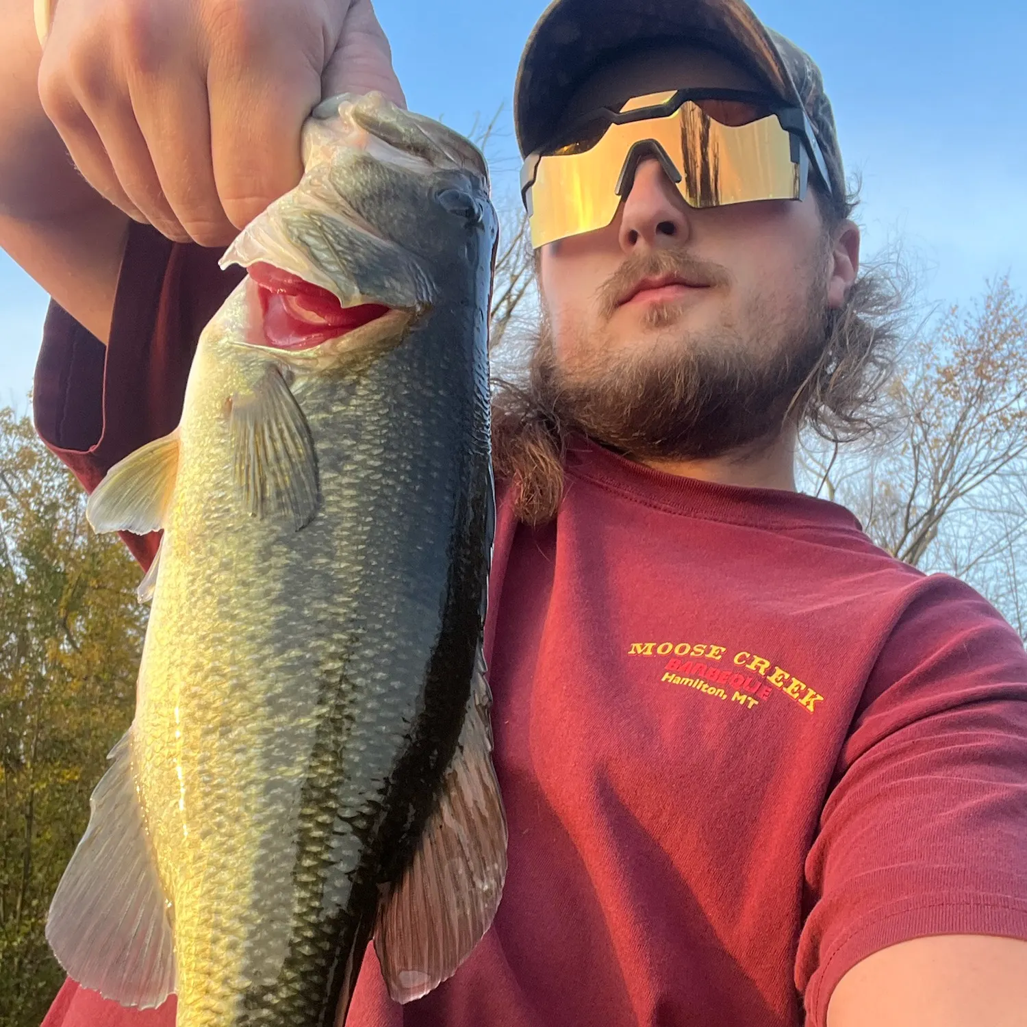 Largemouth bass caught on Fishbrain