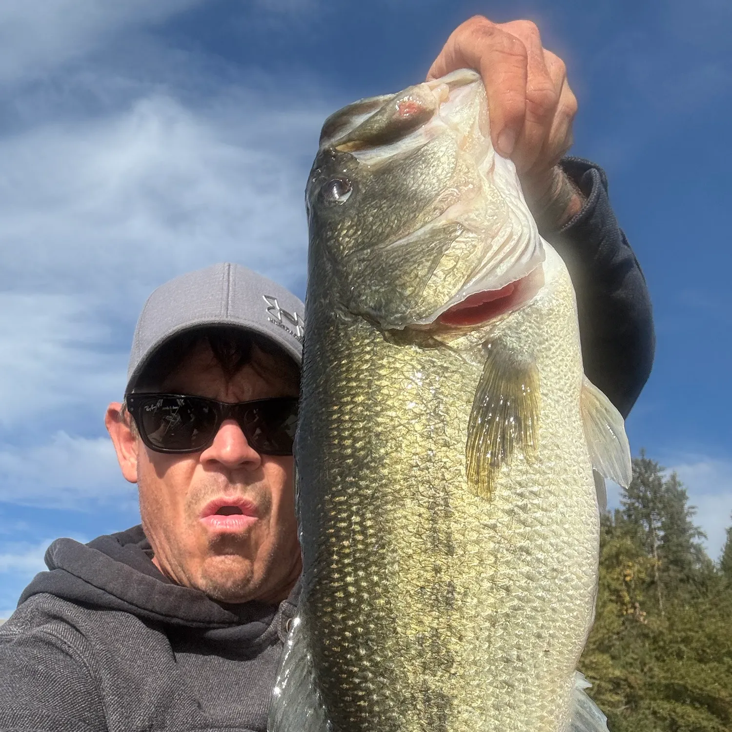 Largemouth bass caught on Fishbrain