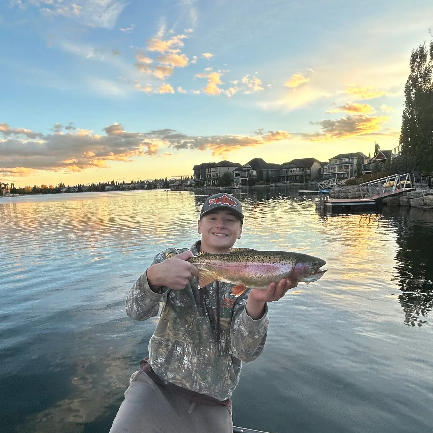 Rainbow trout caught on Fishbrain