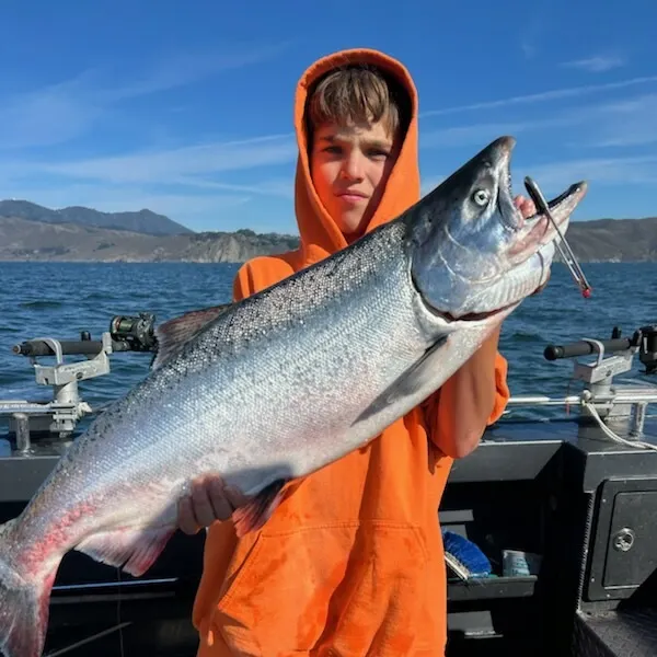 Chinook salmon caught on Fishbrain
