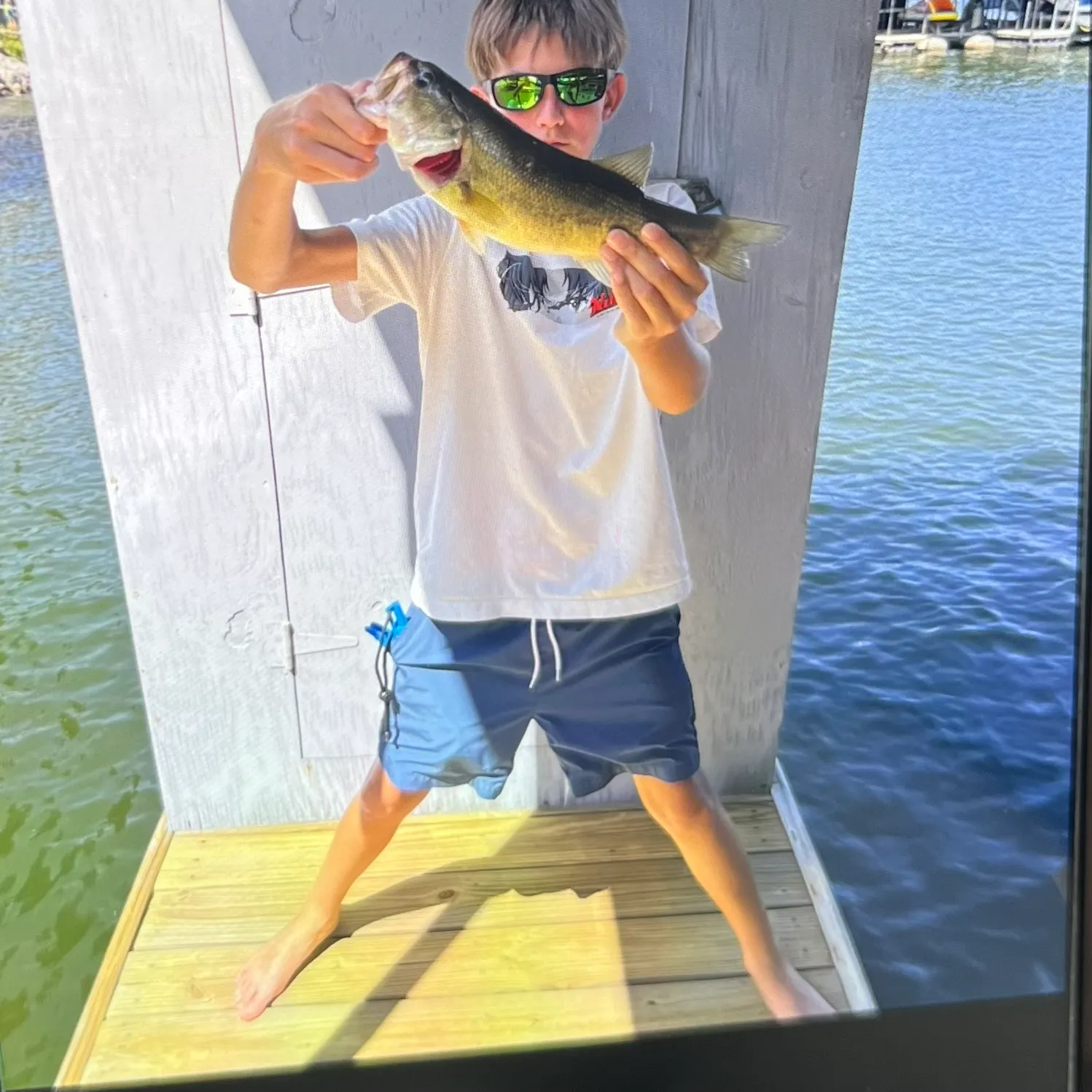 Largemouth bass caught on Fishbrain