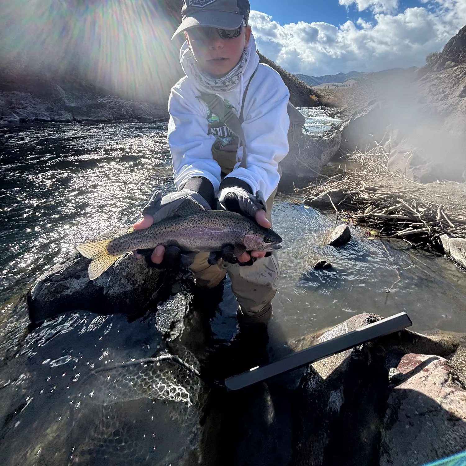 Rainbow trout caught on Fishbrain