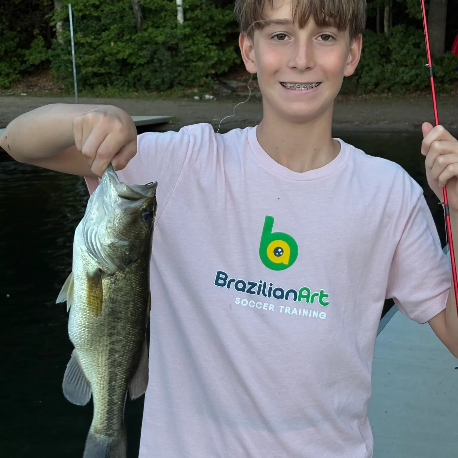 Largemouth bass caught on Fishbrain
