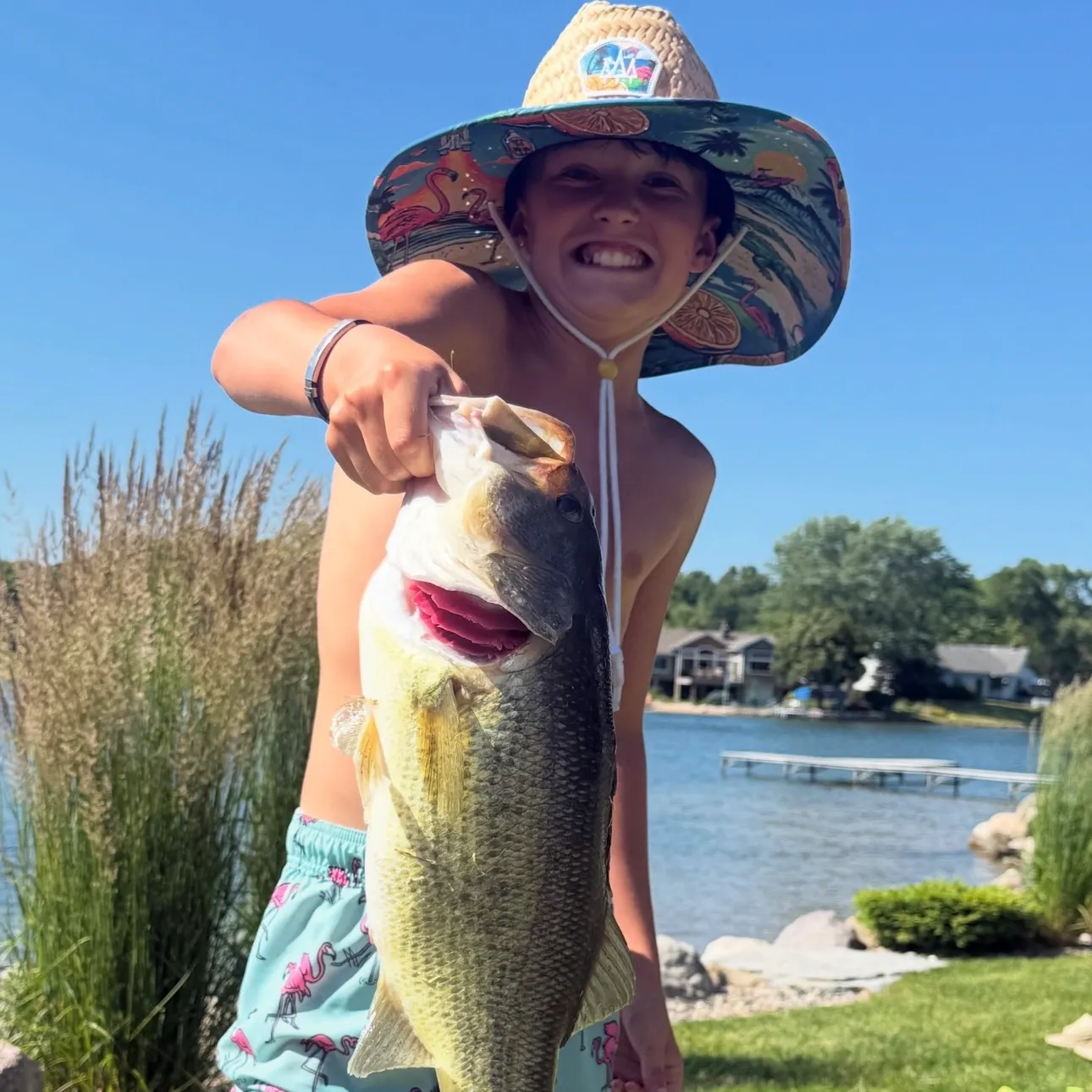 Largemouth bass caught on Fishbrain