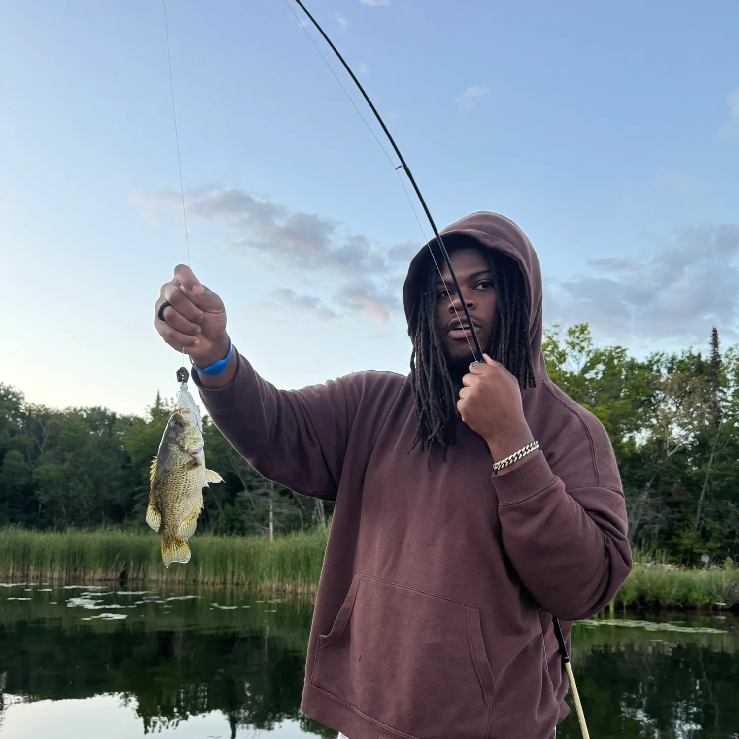 Rock bass caught on Fishbrain