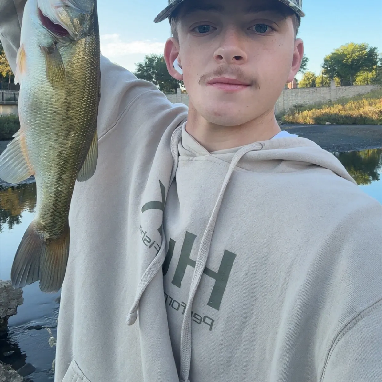 Largemouth bass caught on Fishbrain