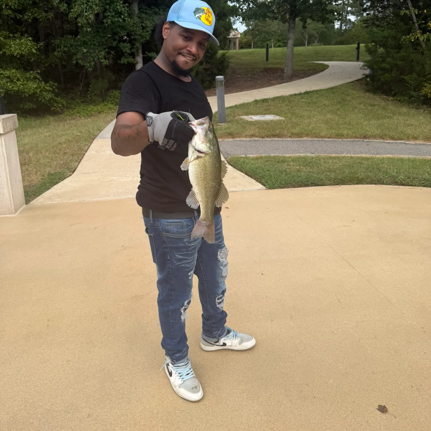 Largemouth bass caught on Fishbrain