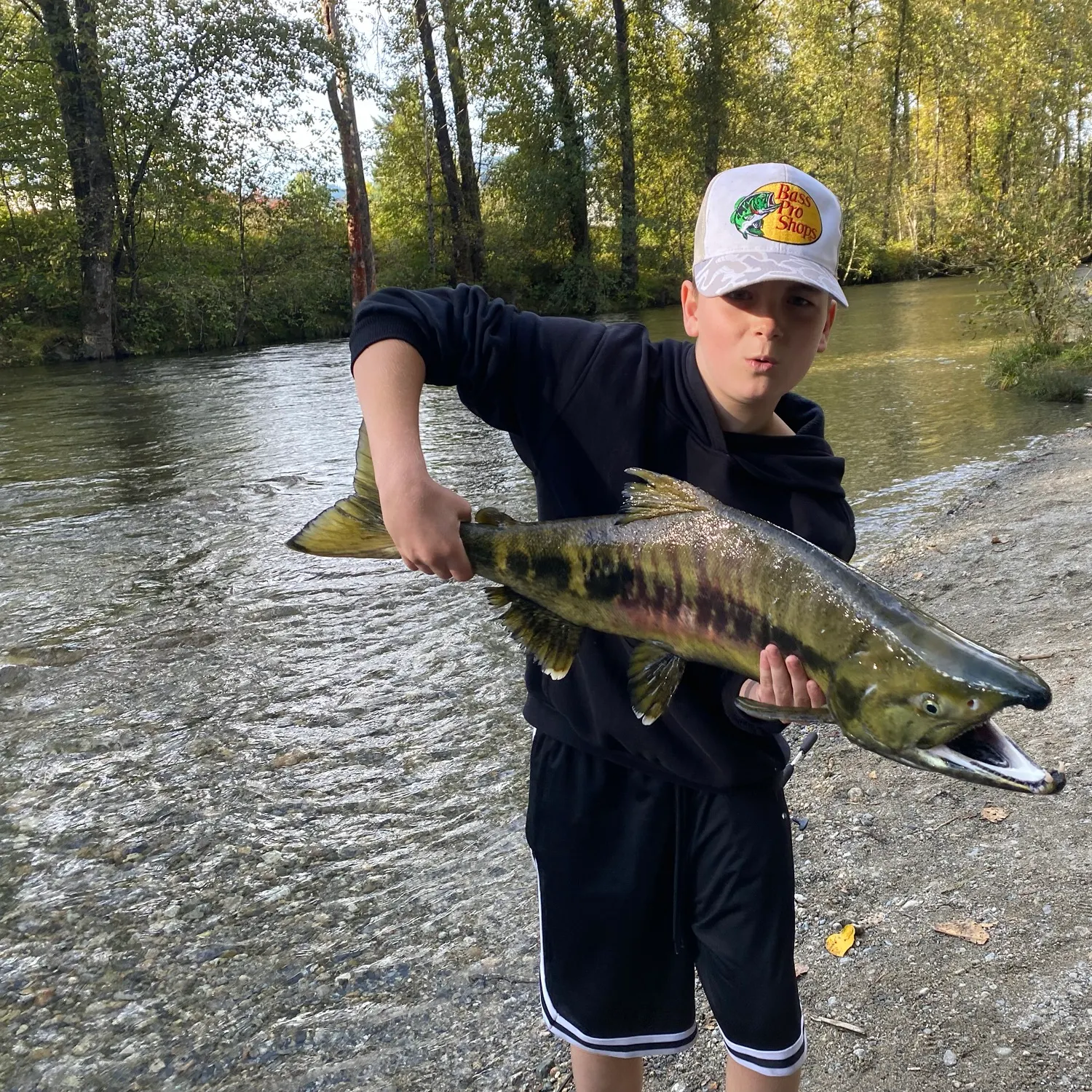 Chum salmon caught on Fishbrain