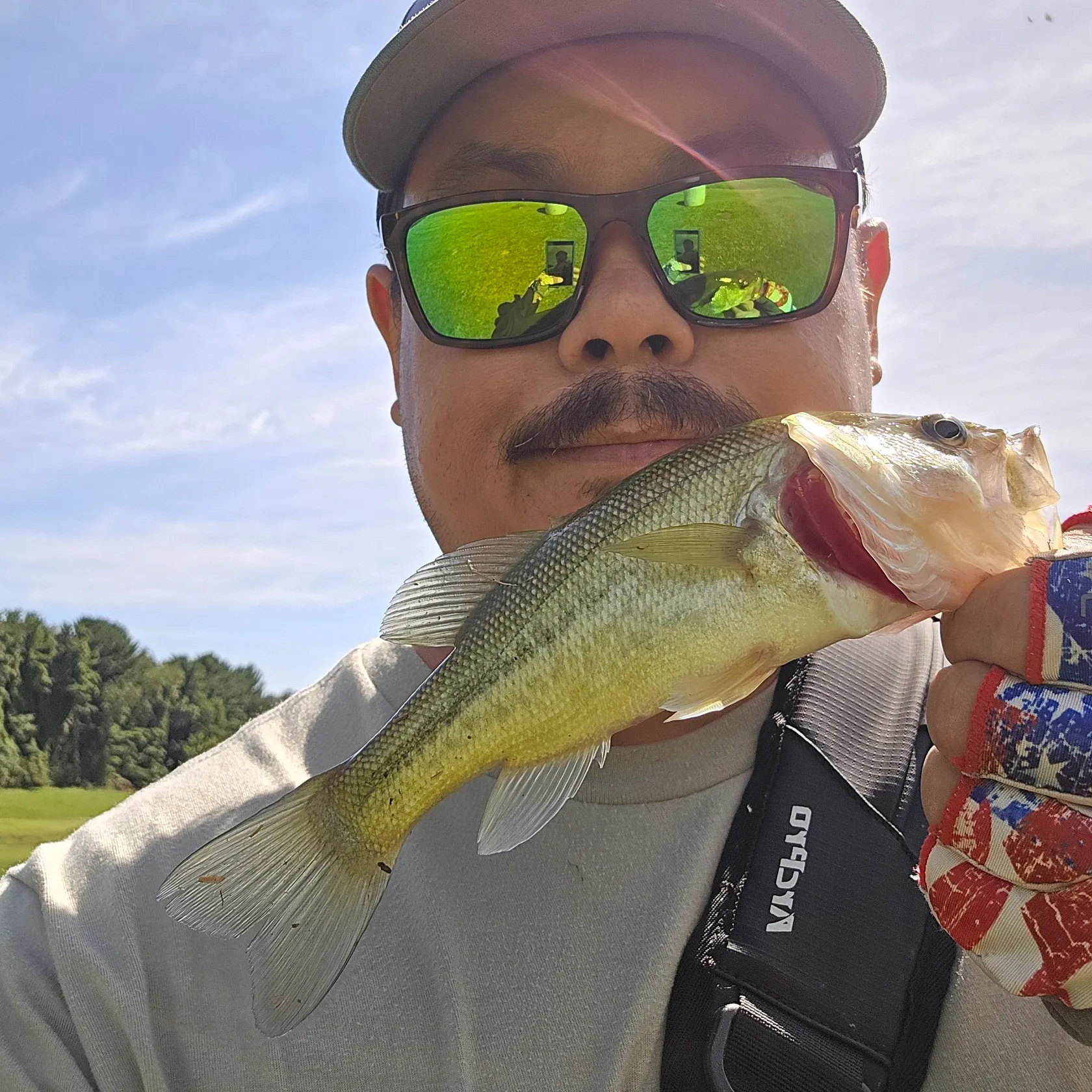 Largemouth bass caught on Fishbrain