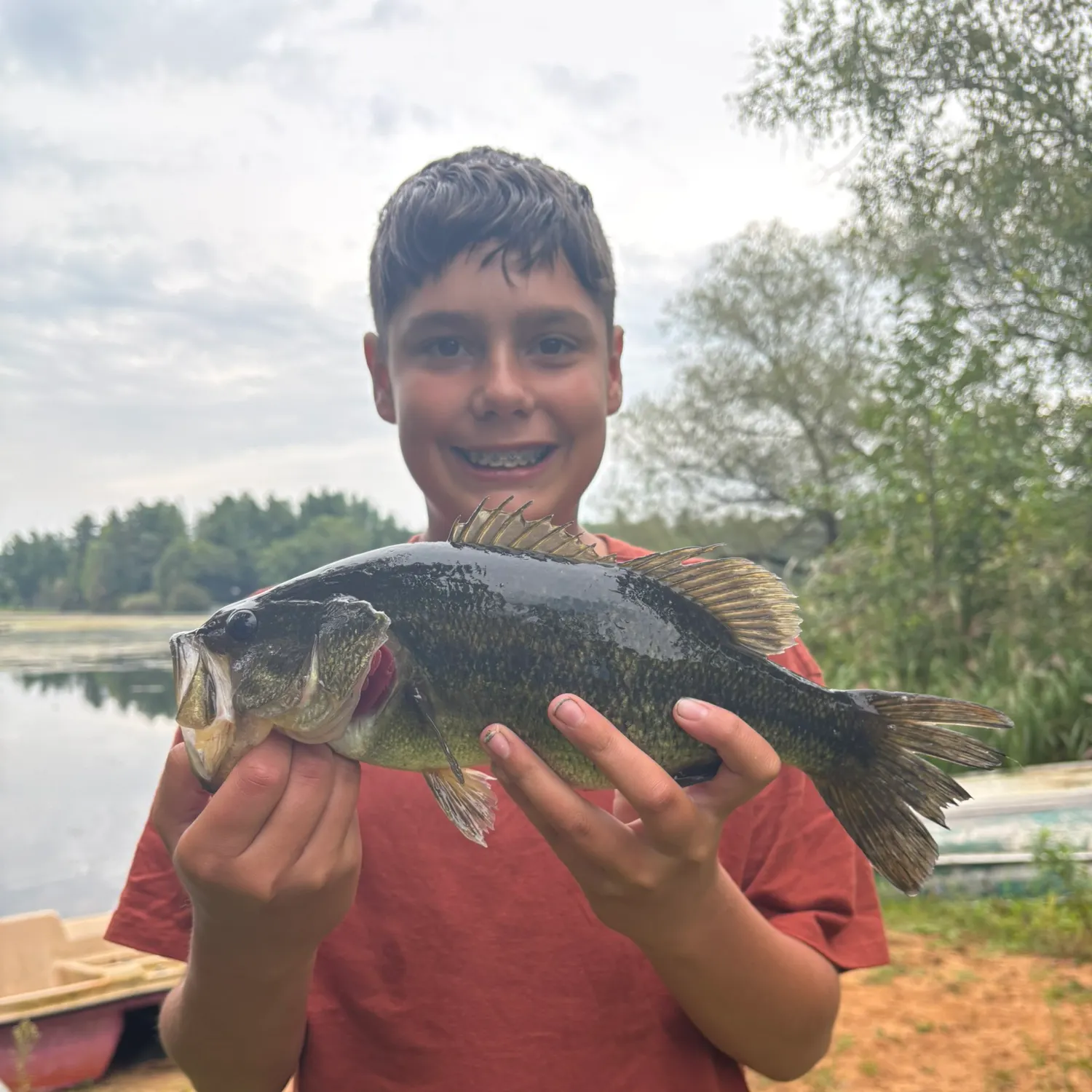 Largemouth bass caught on Fishbrain
