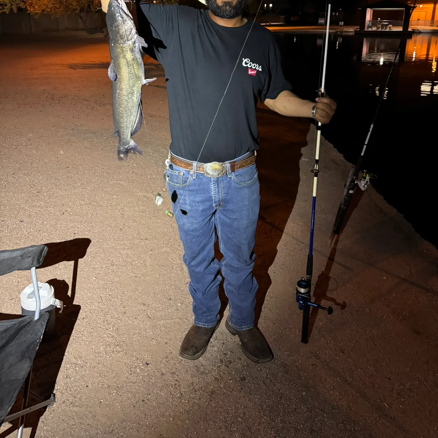 Channel catfish caught on Fishbrain