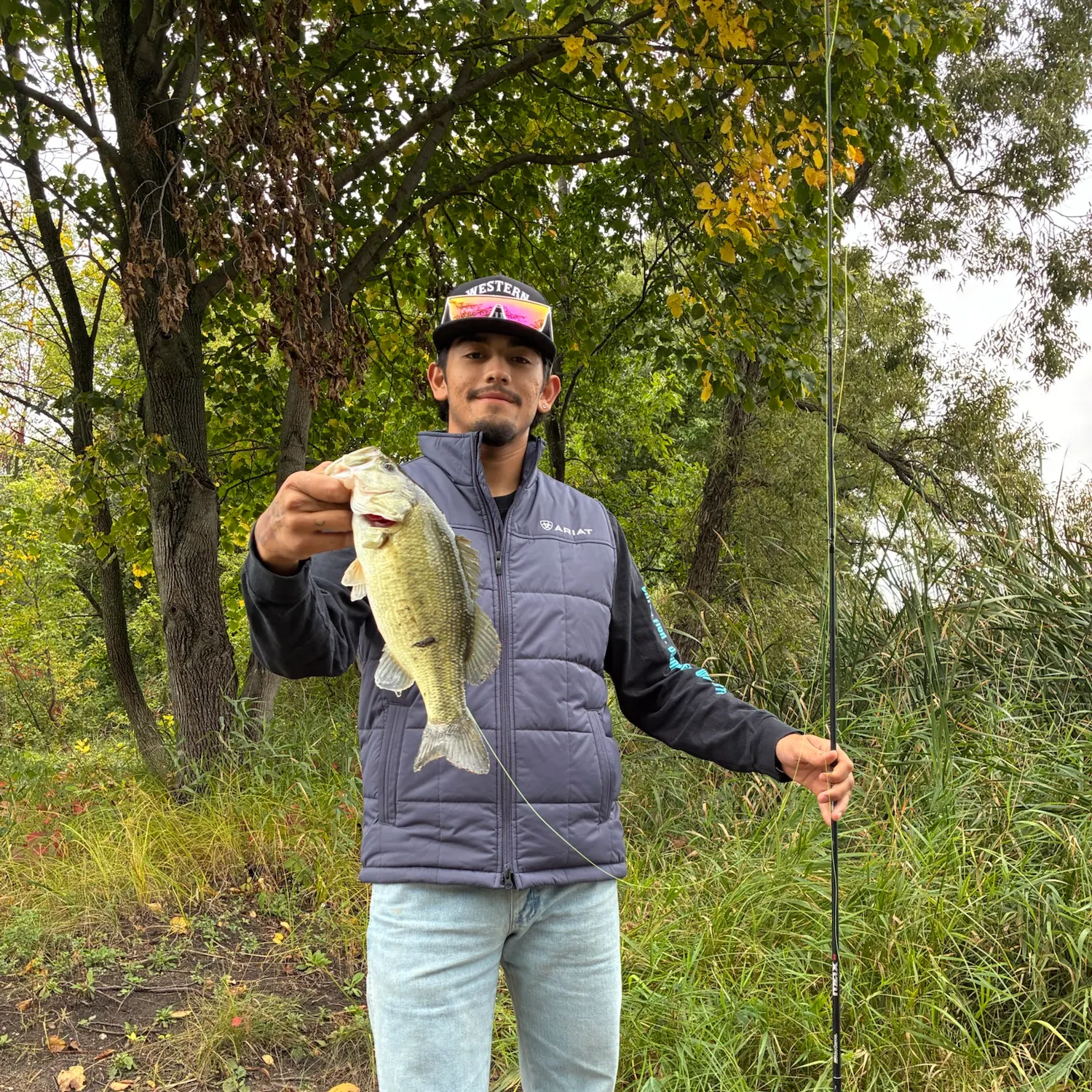 Largemouth bass caught on Fishbrain