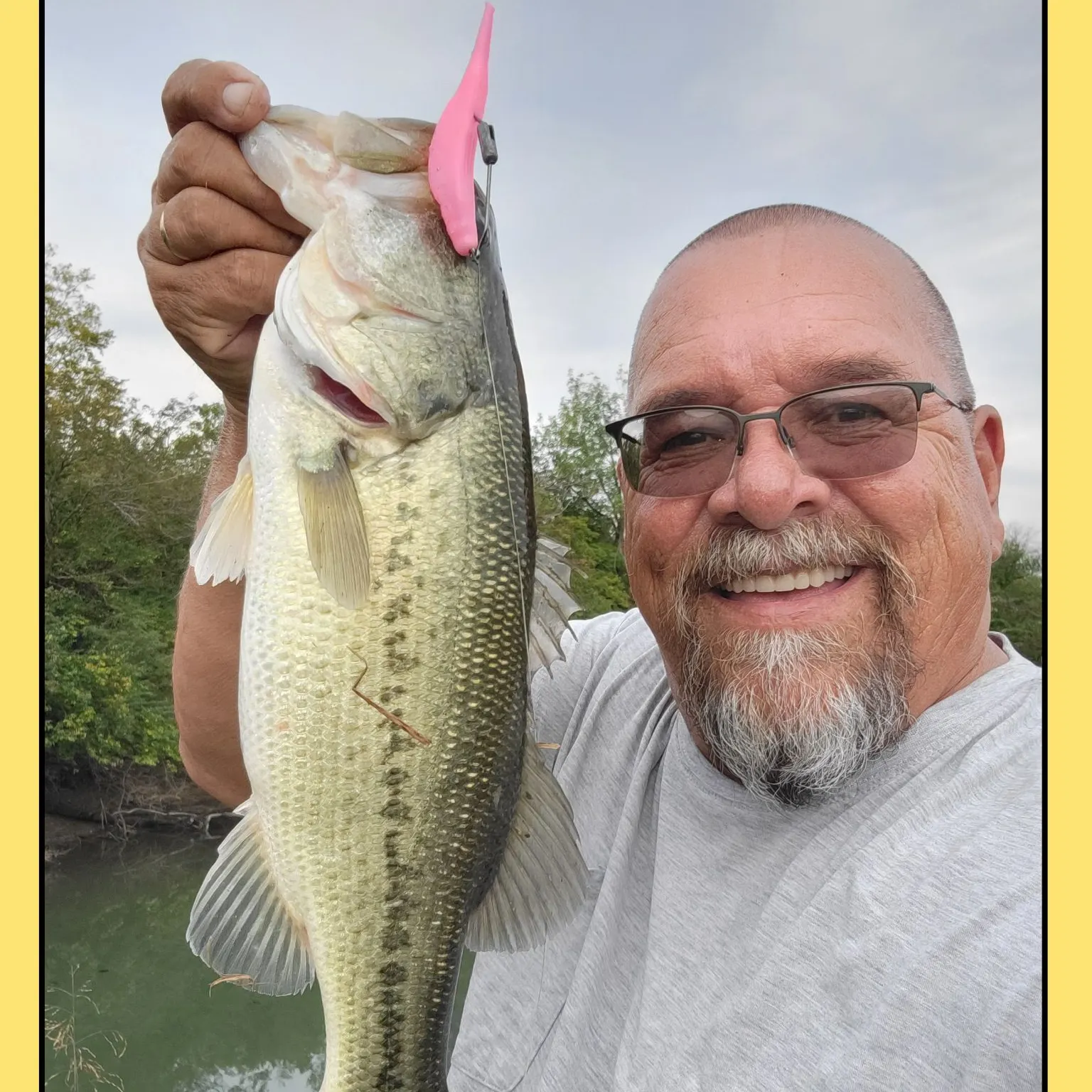 Largemouth bass caught on Fishbrain