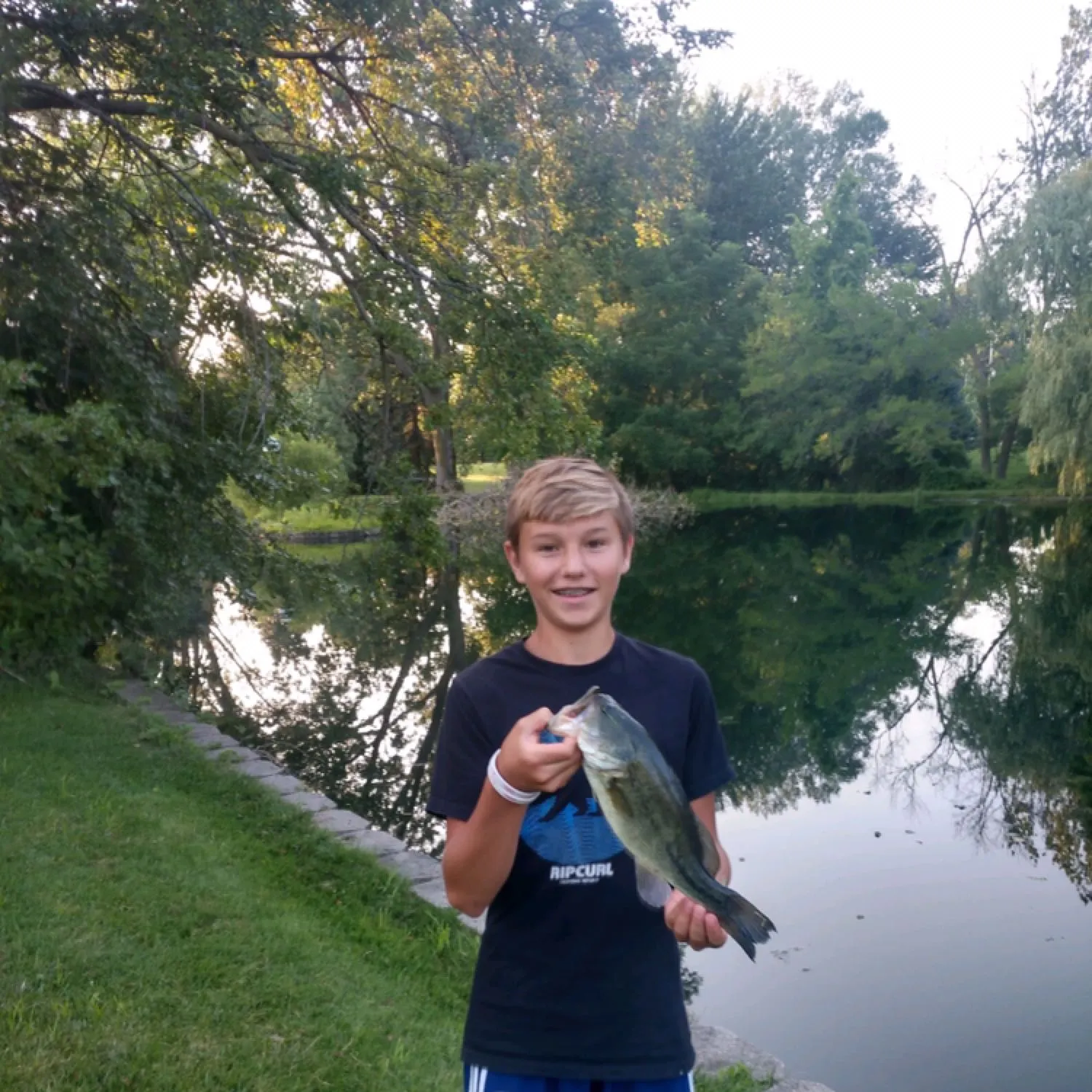 Largemouth bass caught on Fishbrain