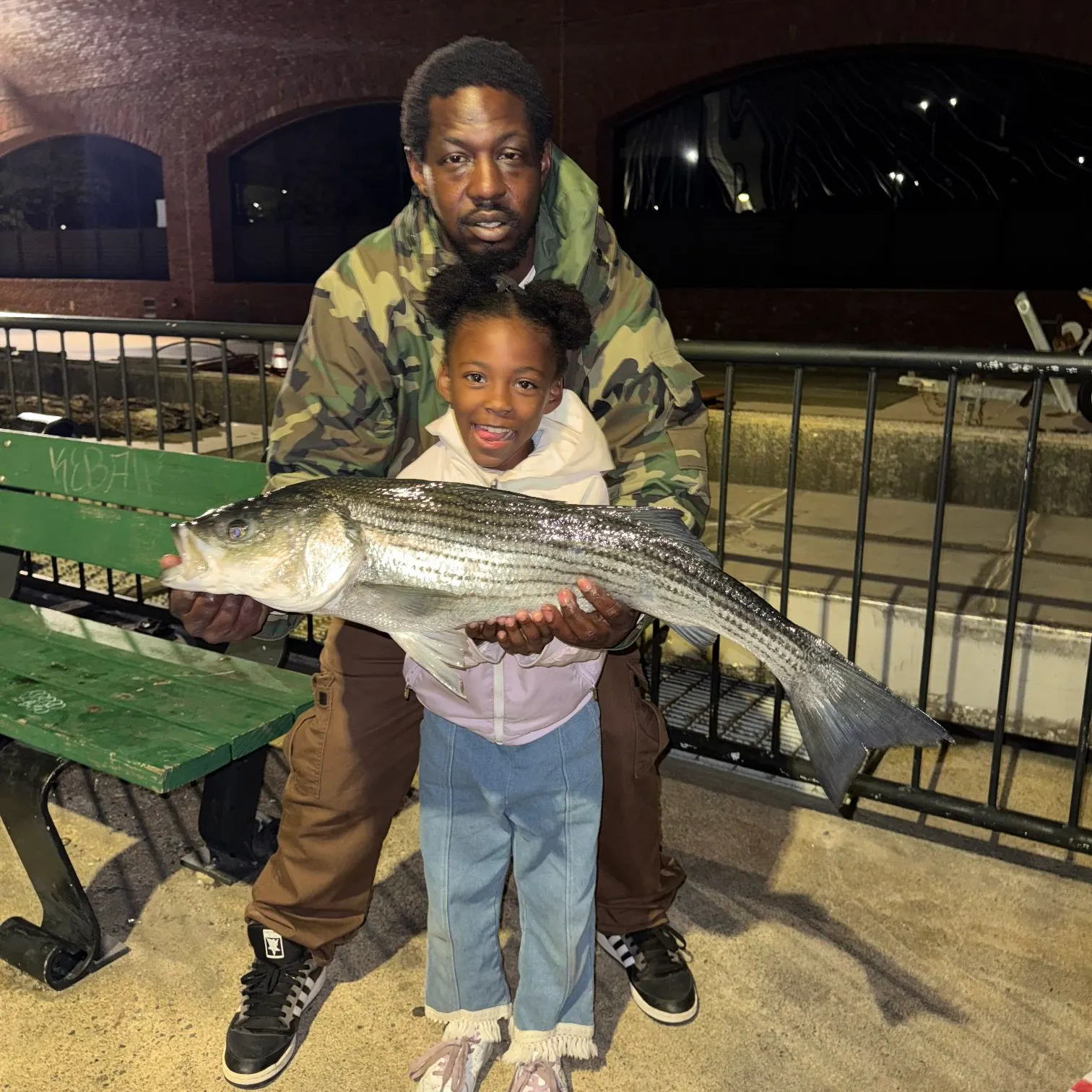 Striped bass caught on Fishbrain