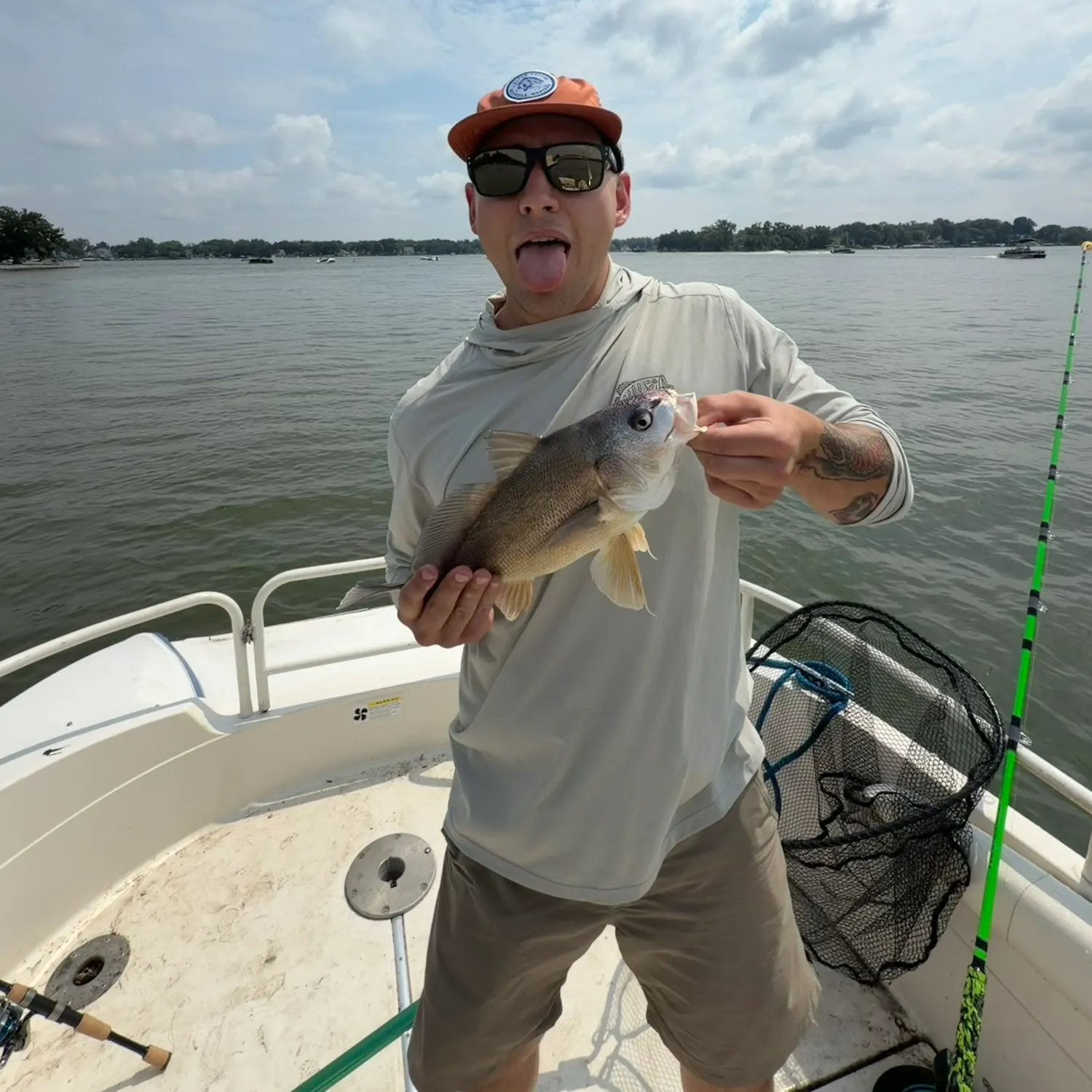Freshwater drum caught on Fishbrain