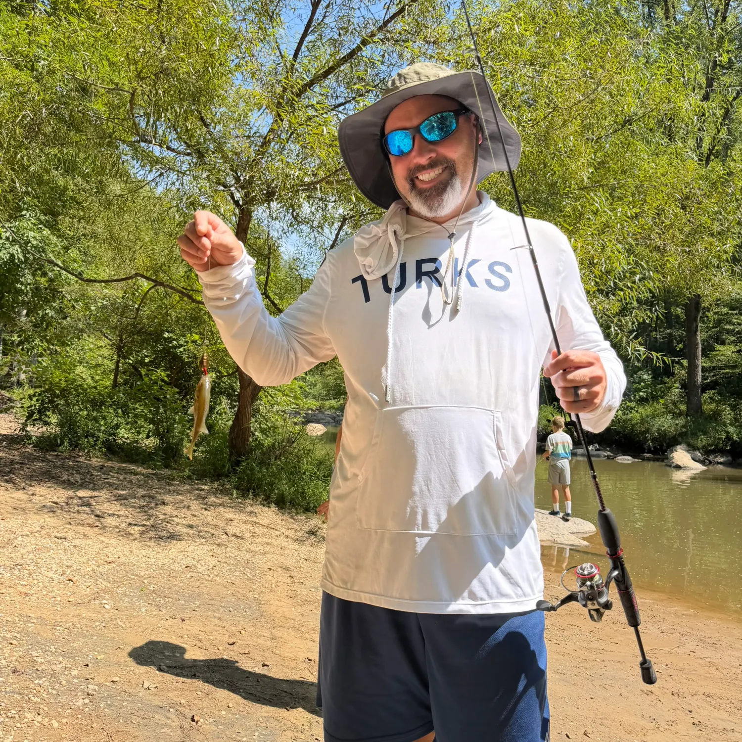 Redspotted sunfish caught on Fishbrain