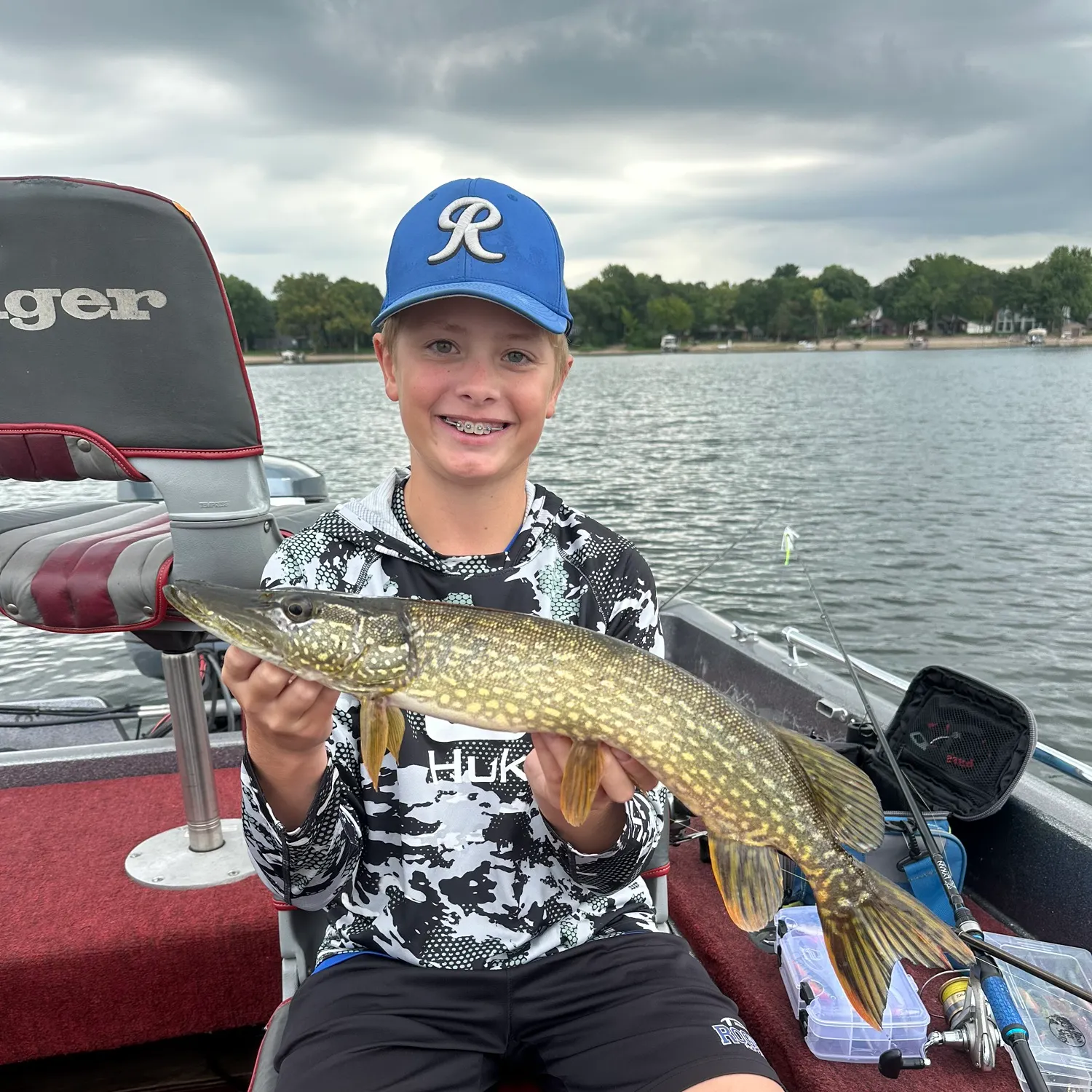 Northern pike caught on Fishbrain