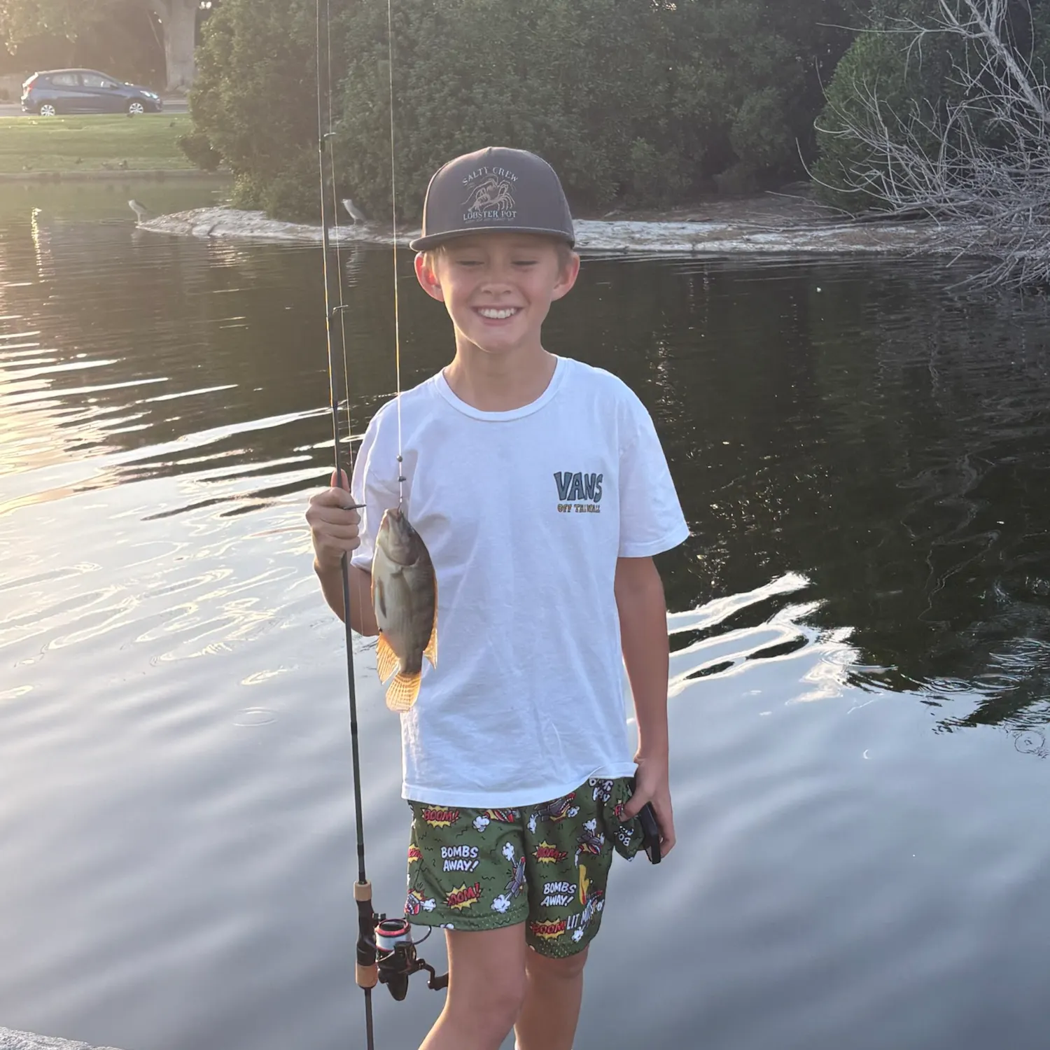 Blue tilapia caught on Fishbrain