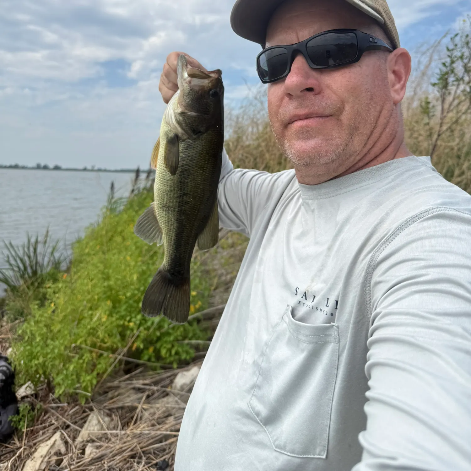 Largemouth bass caught on Fishbrain