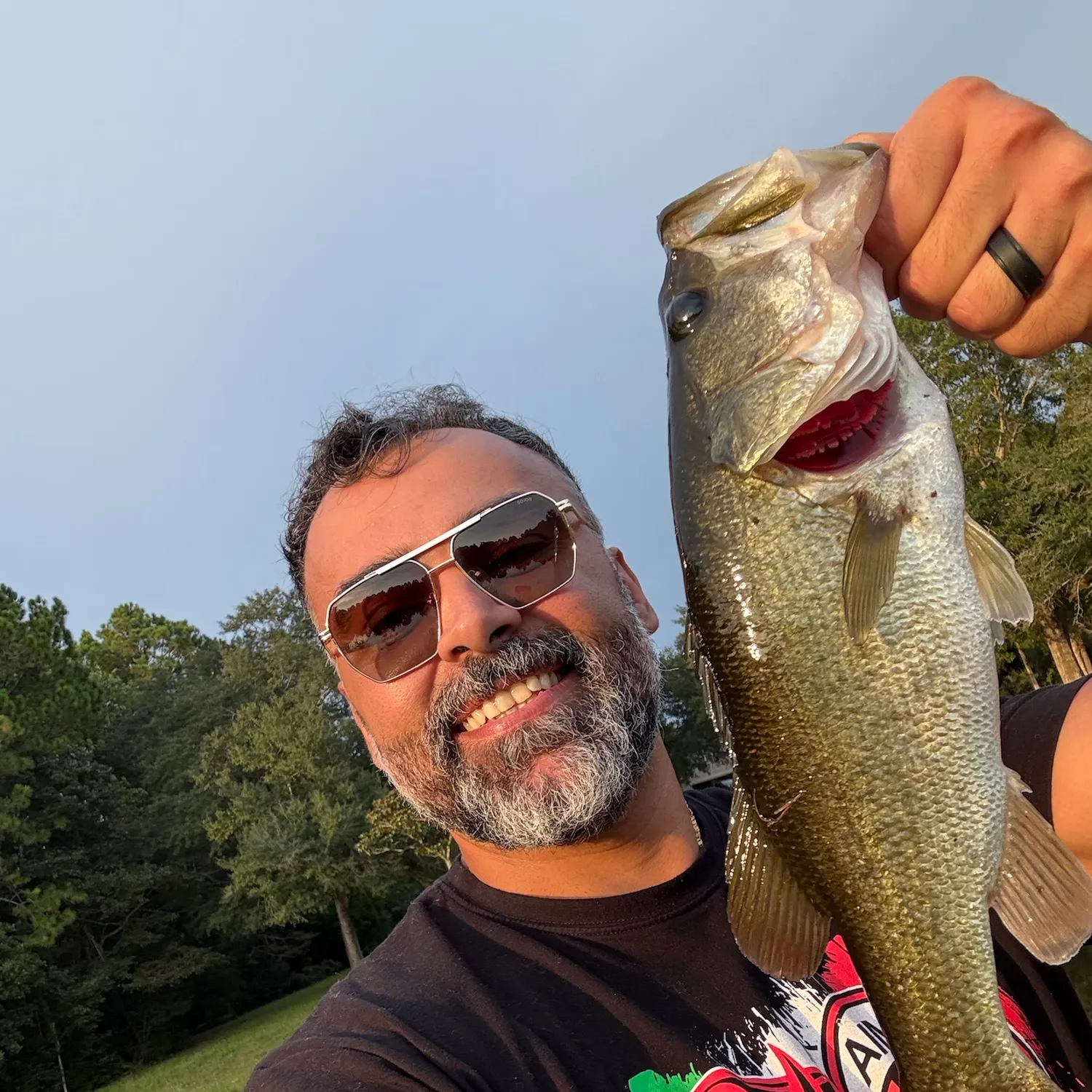 Largemouth bass caught on Fishbrain