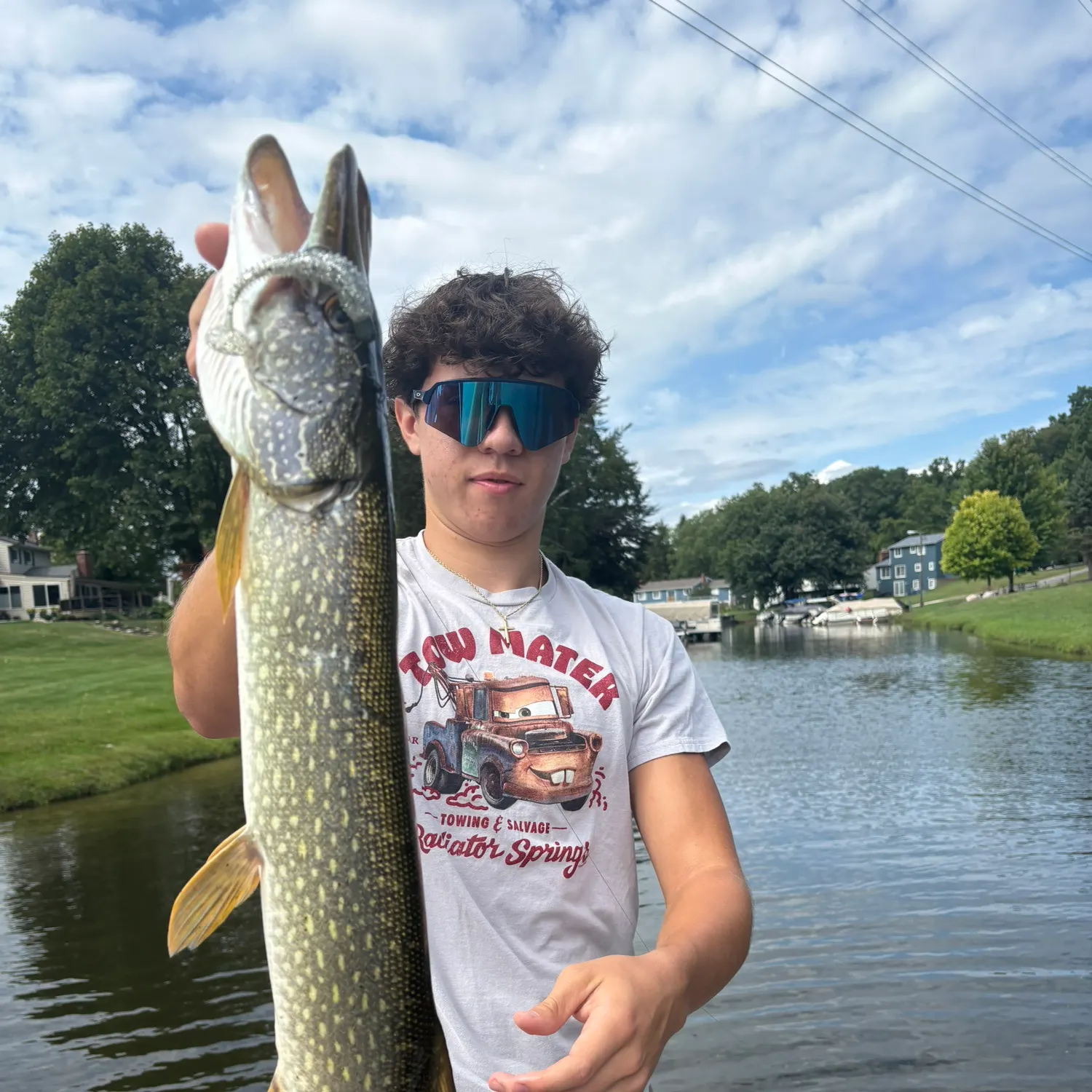 Northern pike caught on Fishbrain