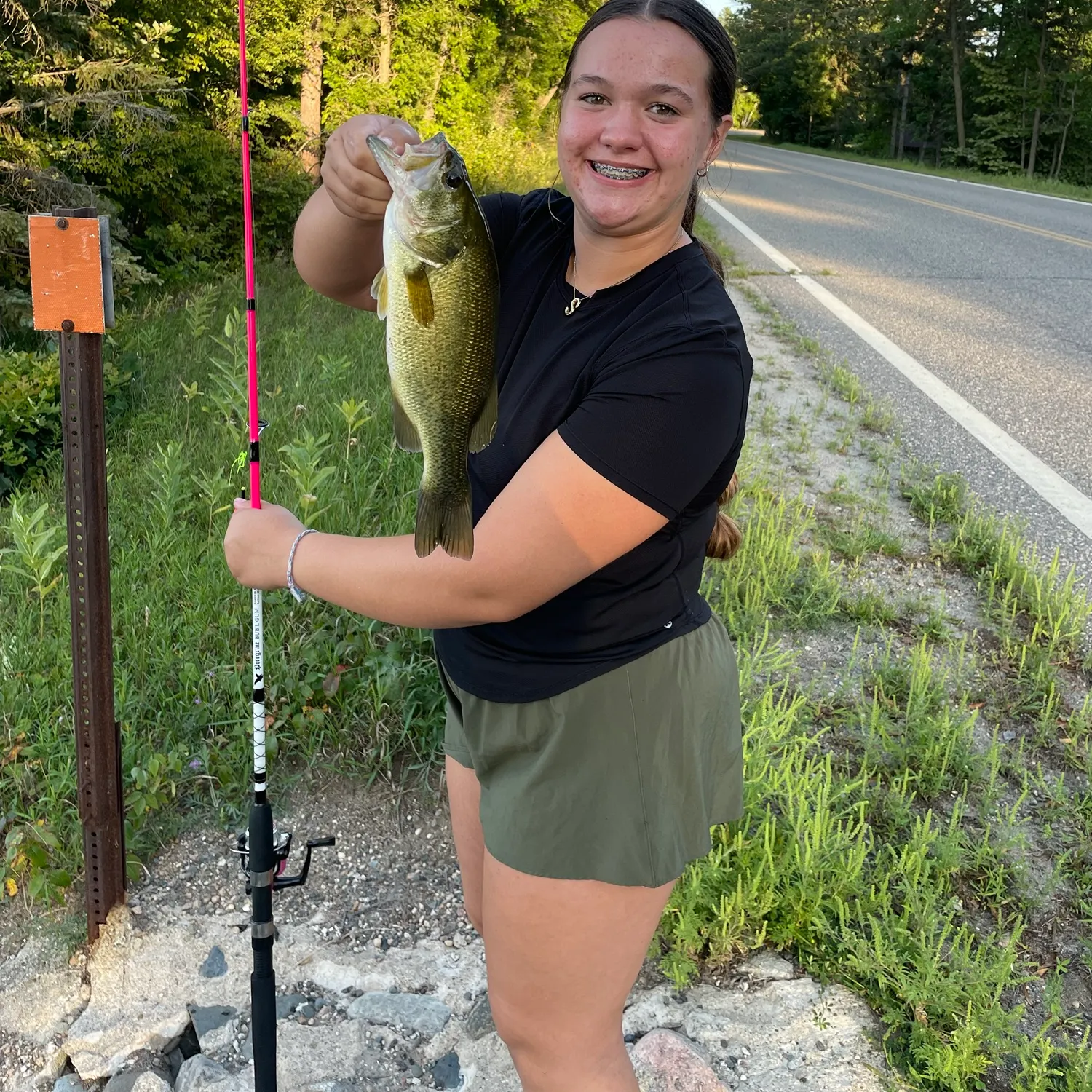 Largemouth bass caught on Fishbrain