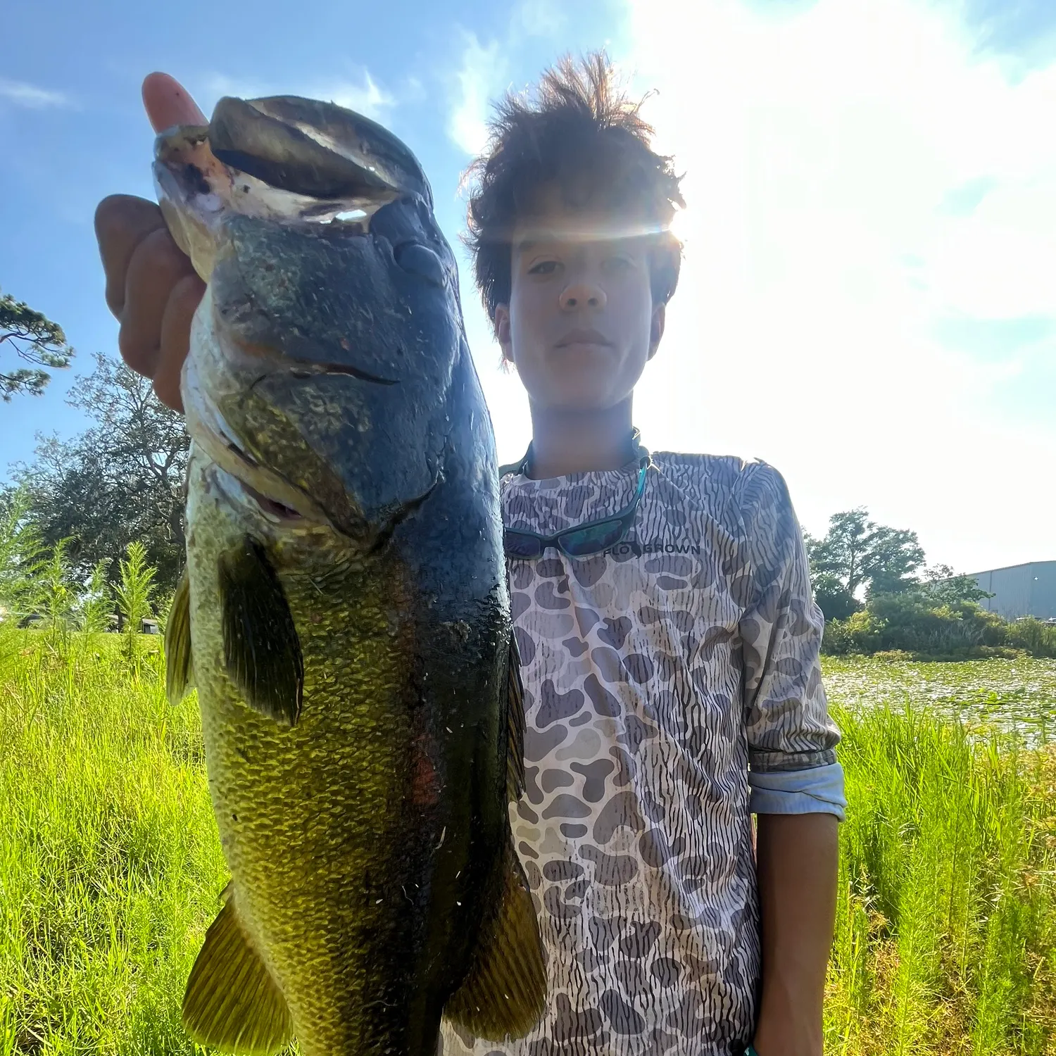 Largemouth bass caught on Fishbrain