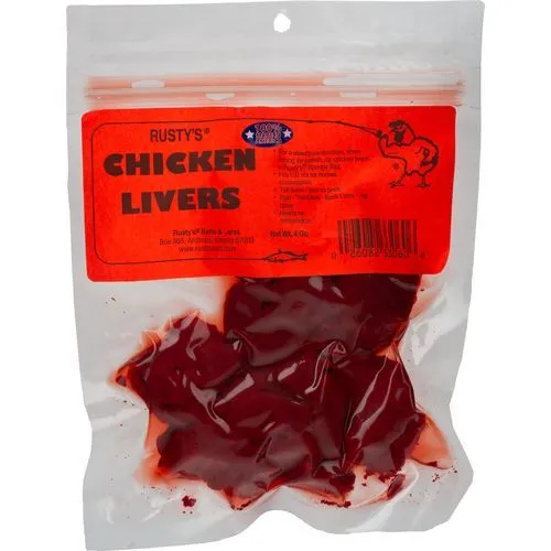 Chicken Livers 4 Oz. Fish Bait