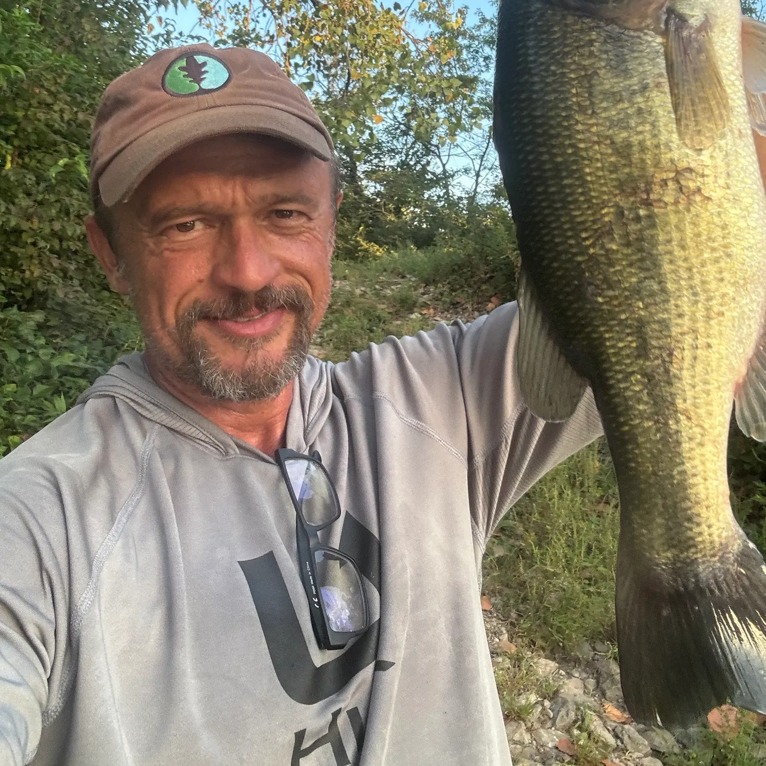 Largemouth bass caught on Fishbrain