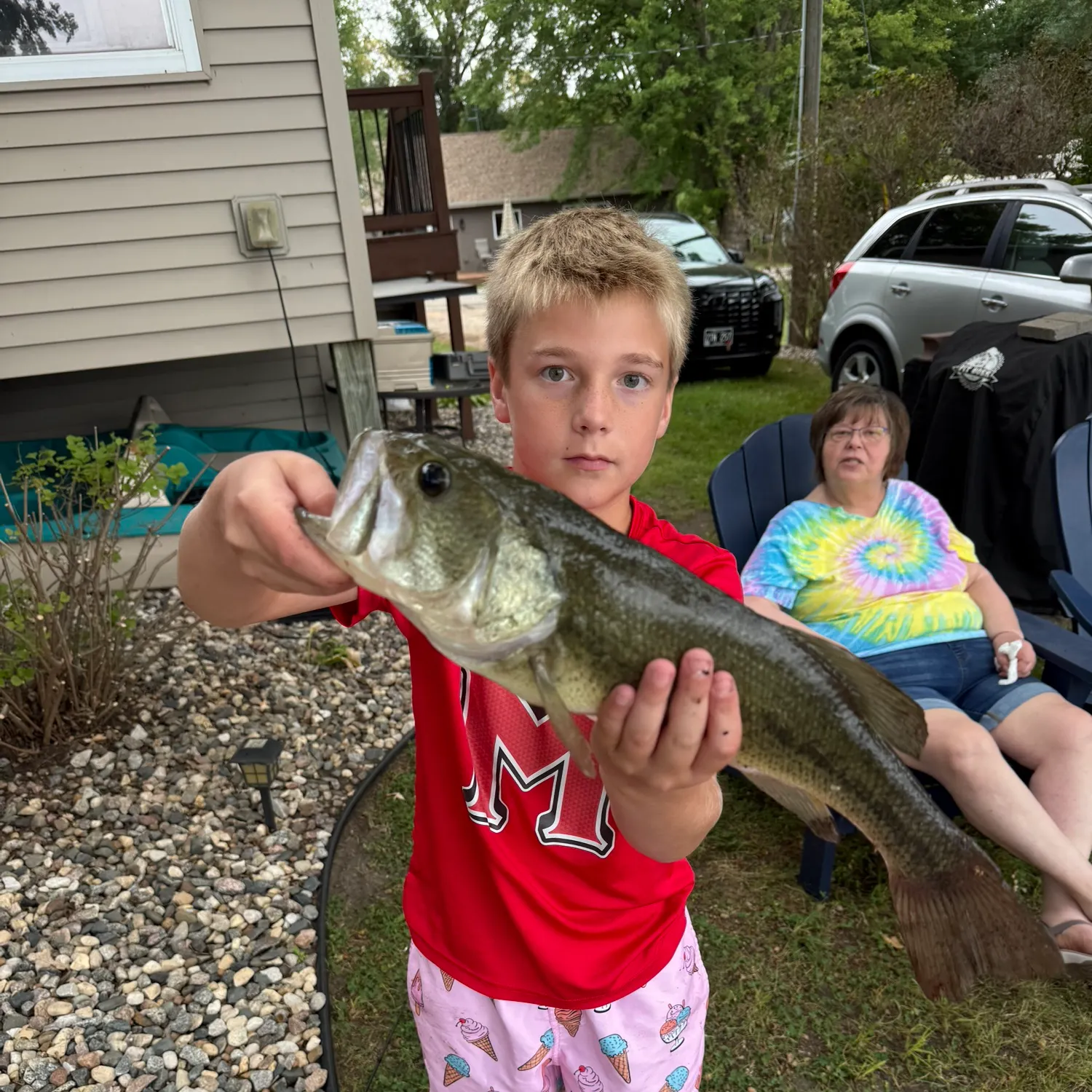 Largemouth bass caught on Fishbrain
