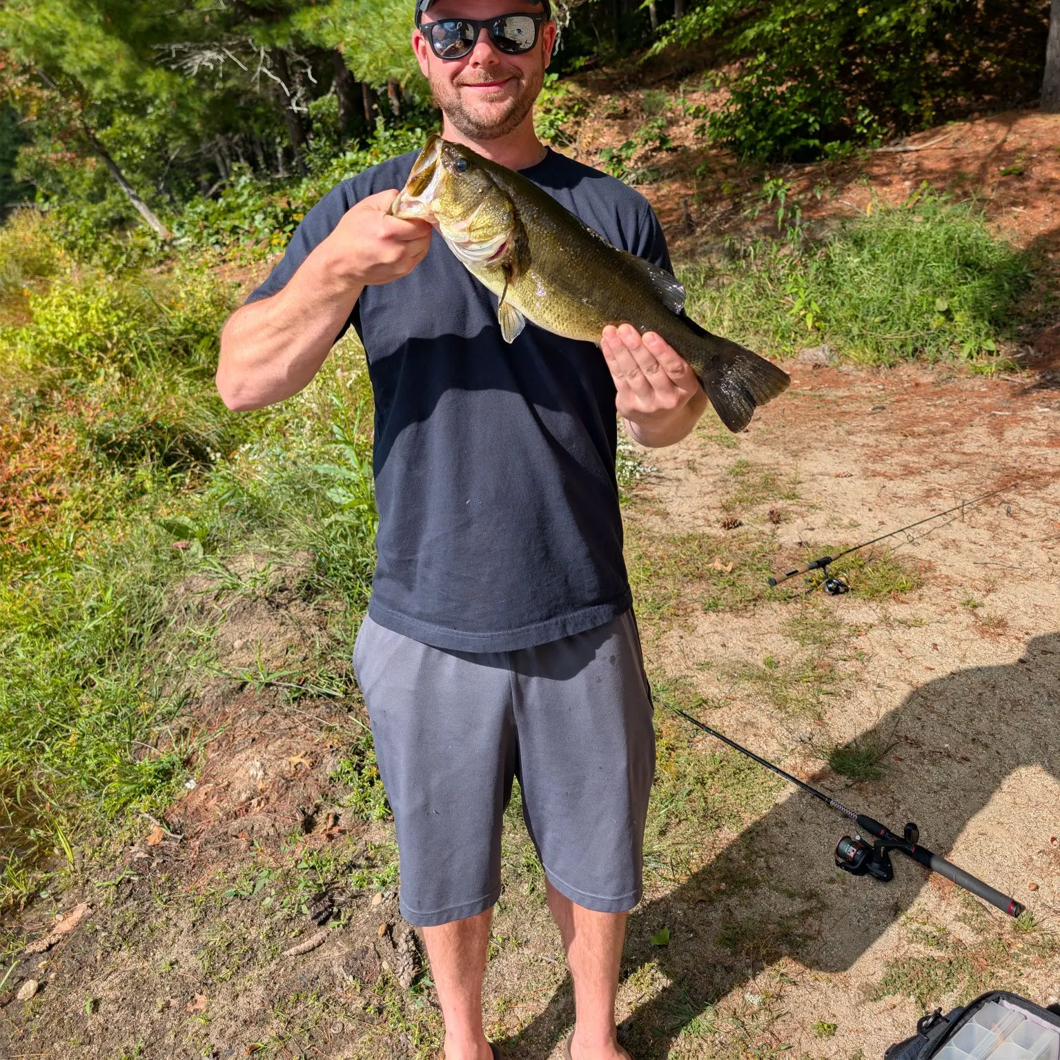 Largemouth bass caught on Fishbrain