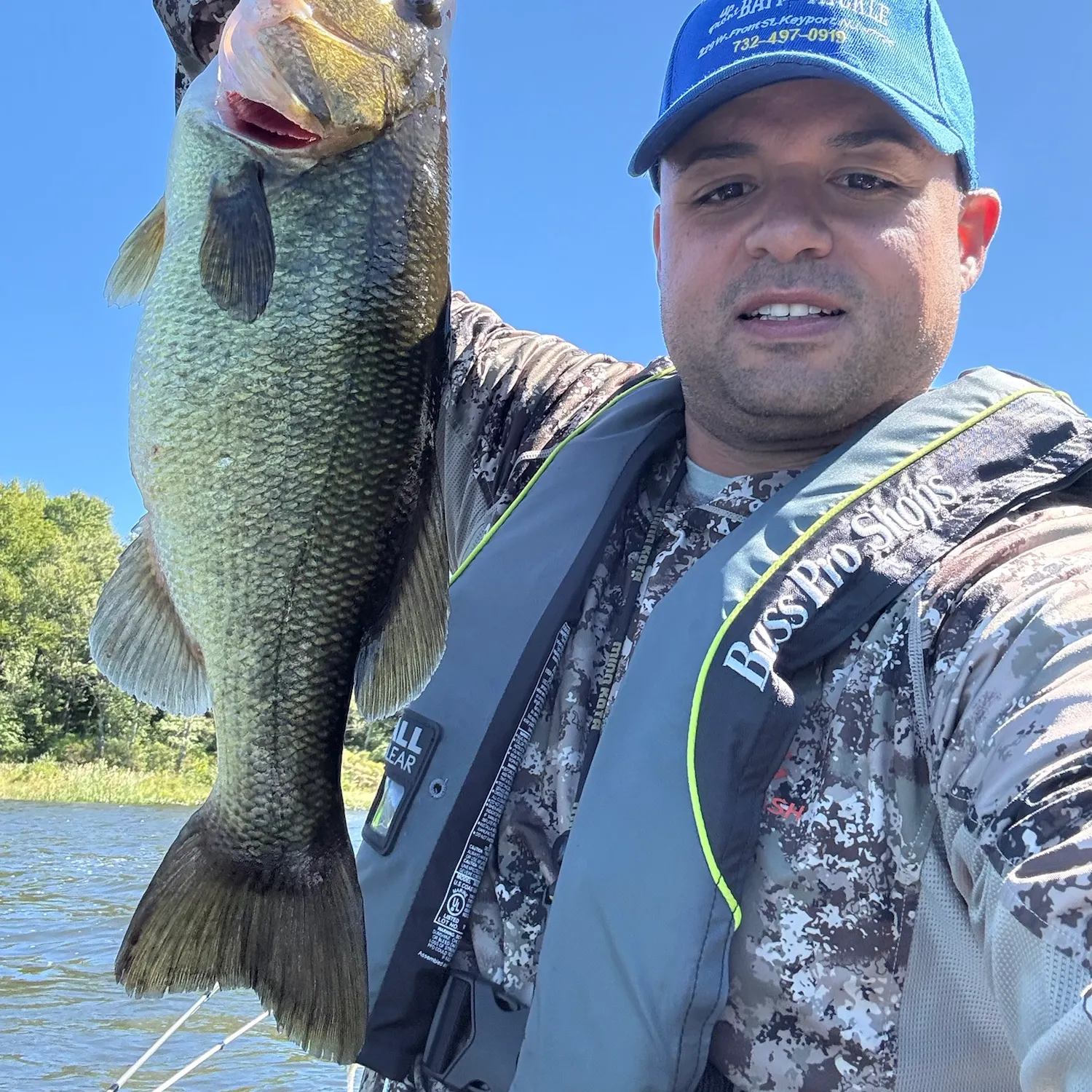 Largemouth bass caught on Fishbrain