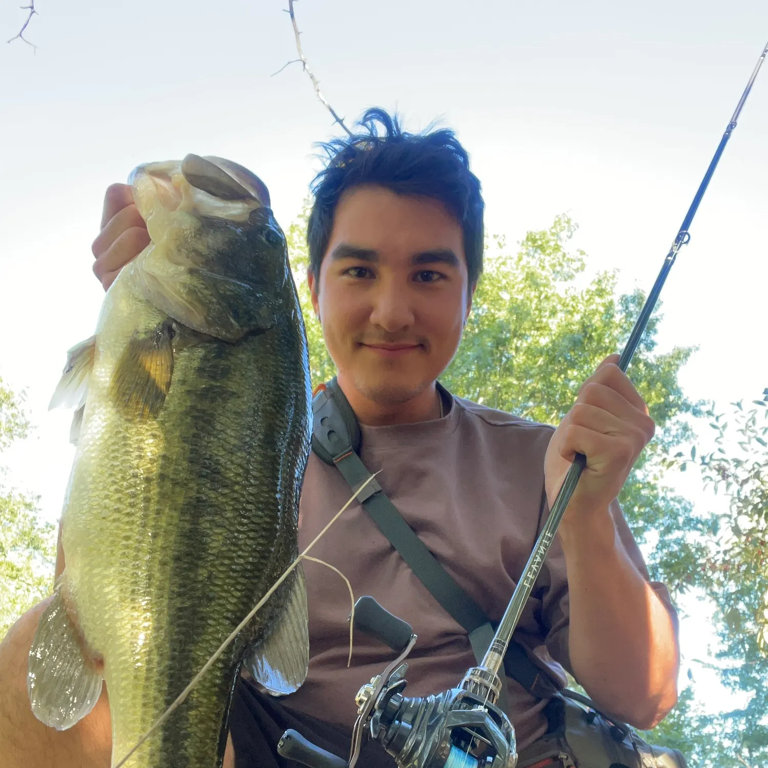 Largemouth bass caught on Fishbrain