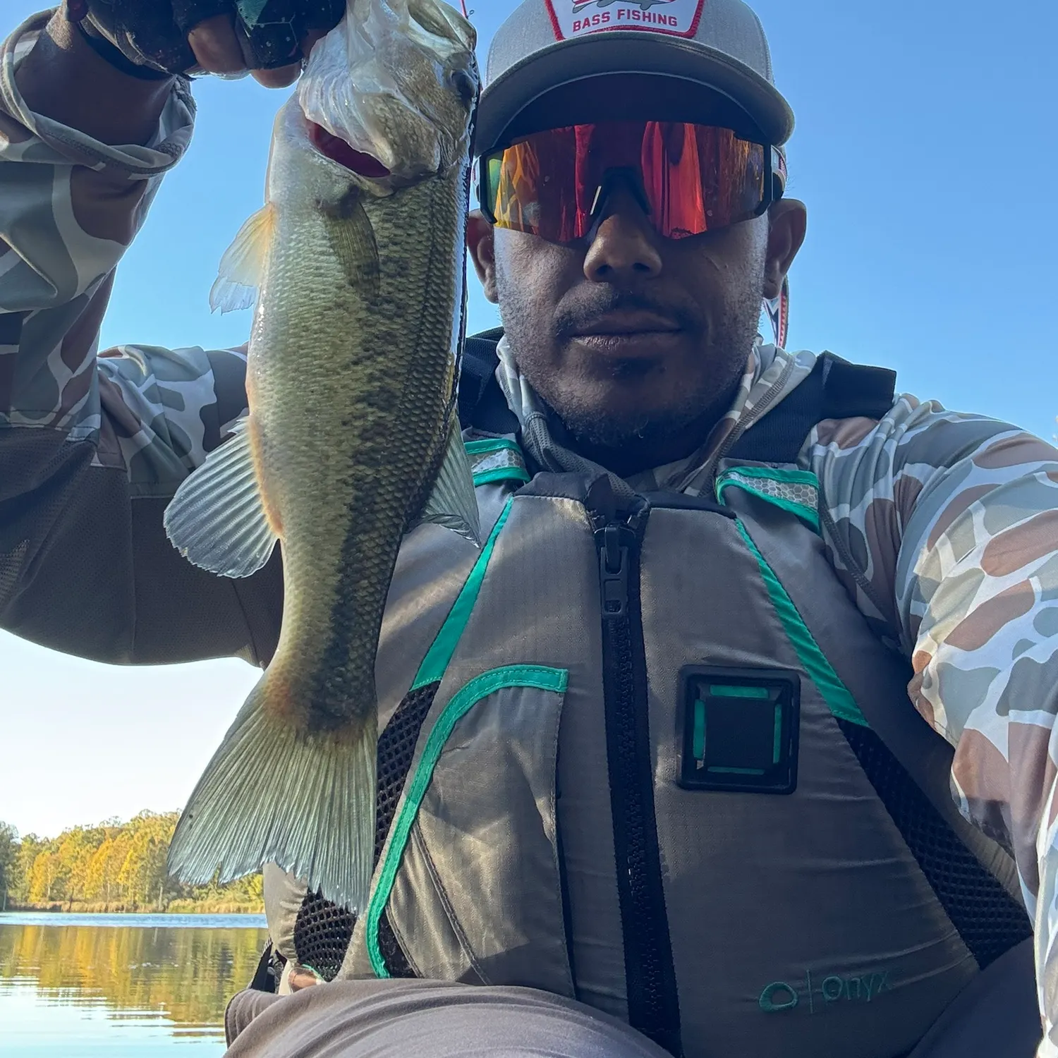 Largemouth bass caught on Fishbrain