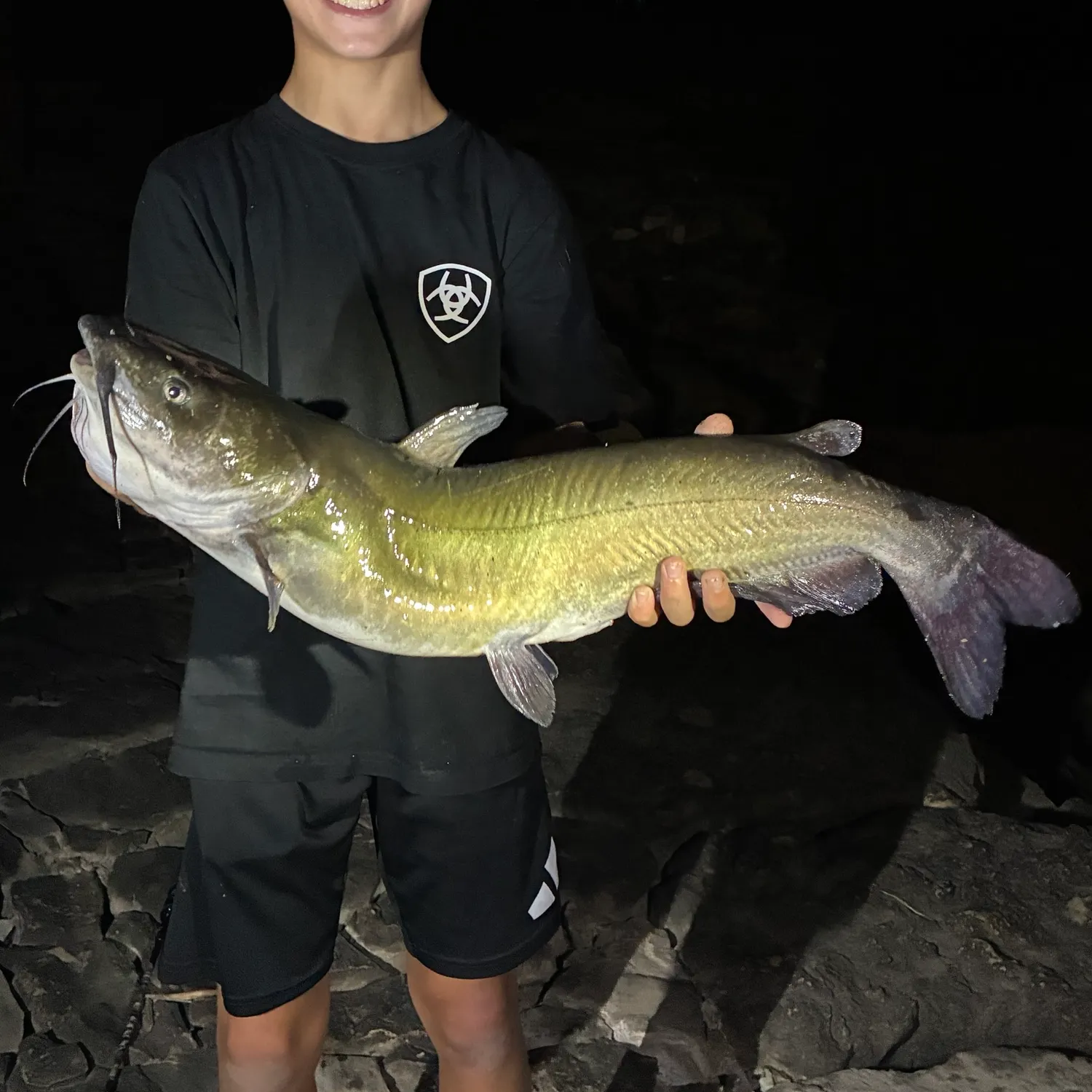 Channel catfish caught on Fishbrain