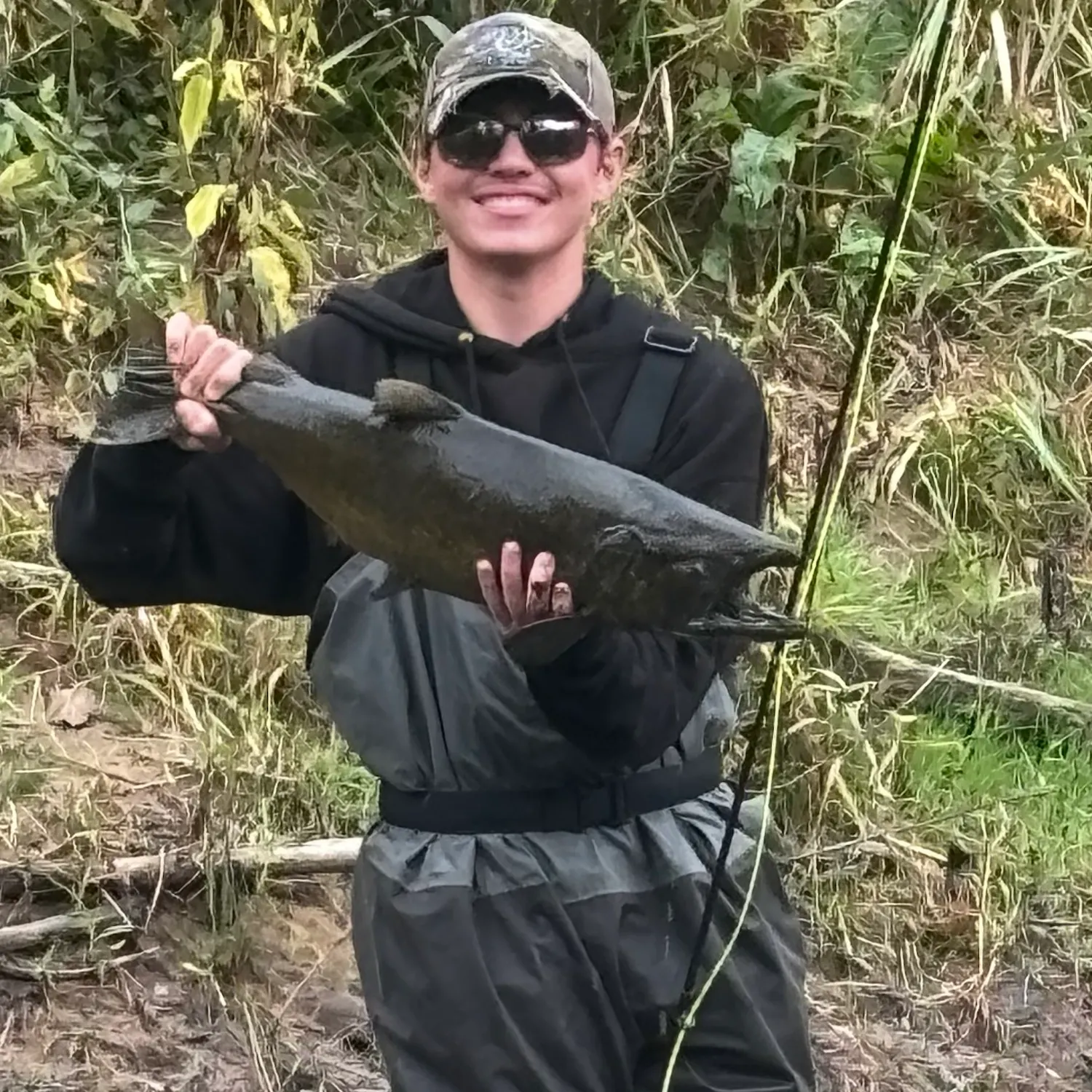 Chinook salmon caught on Fishbrain