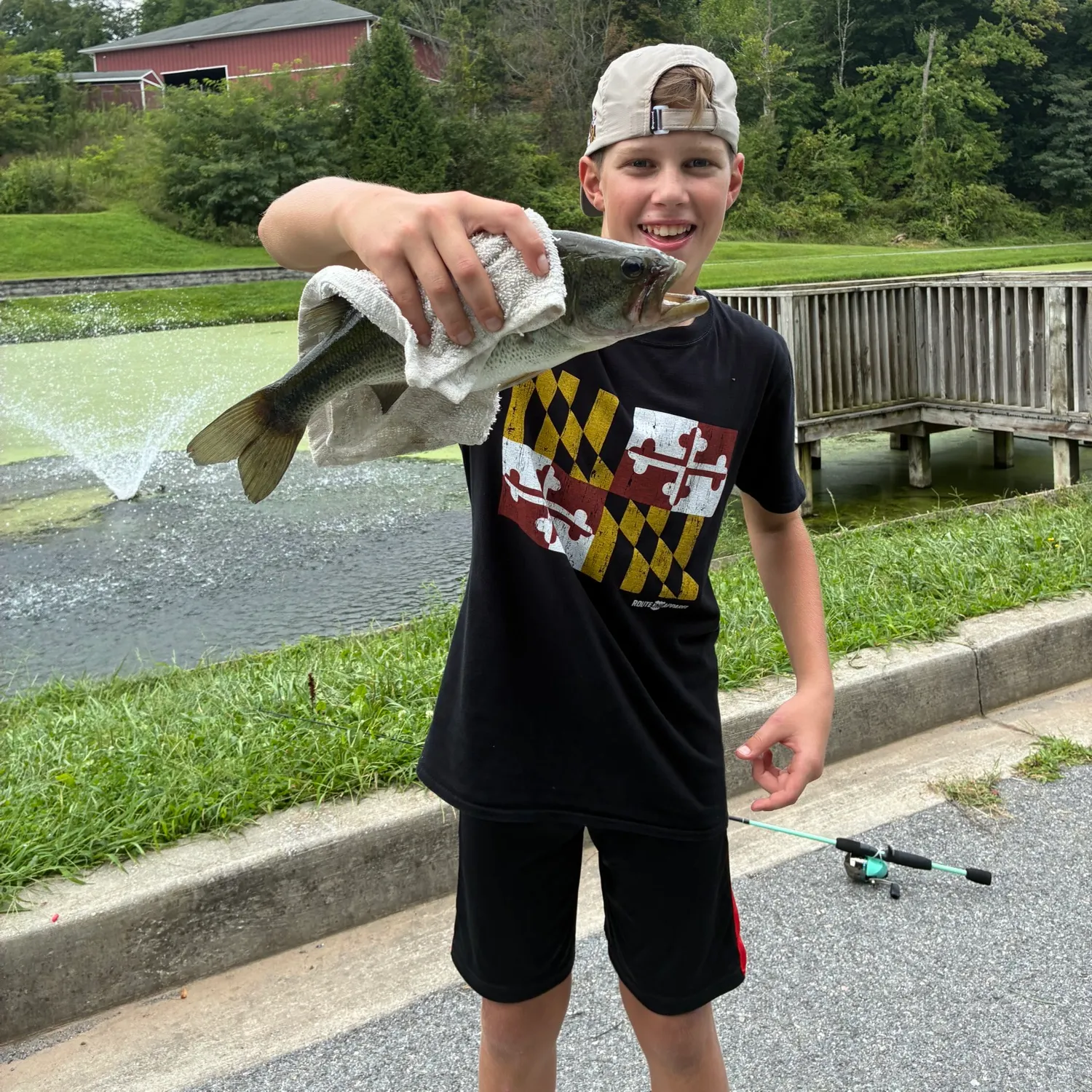 Largemouth bass caught on Fishbrain