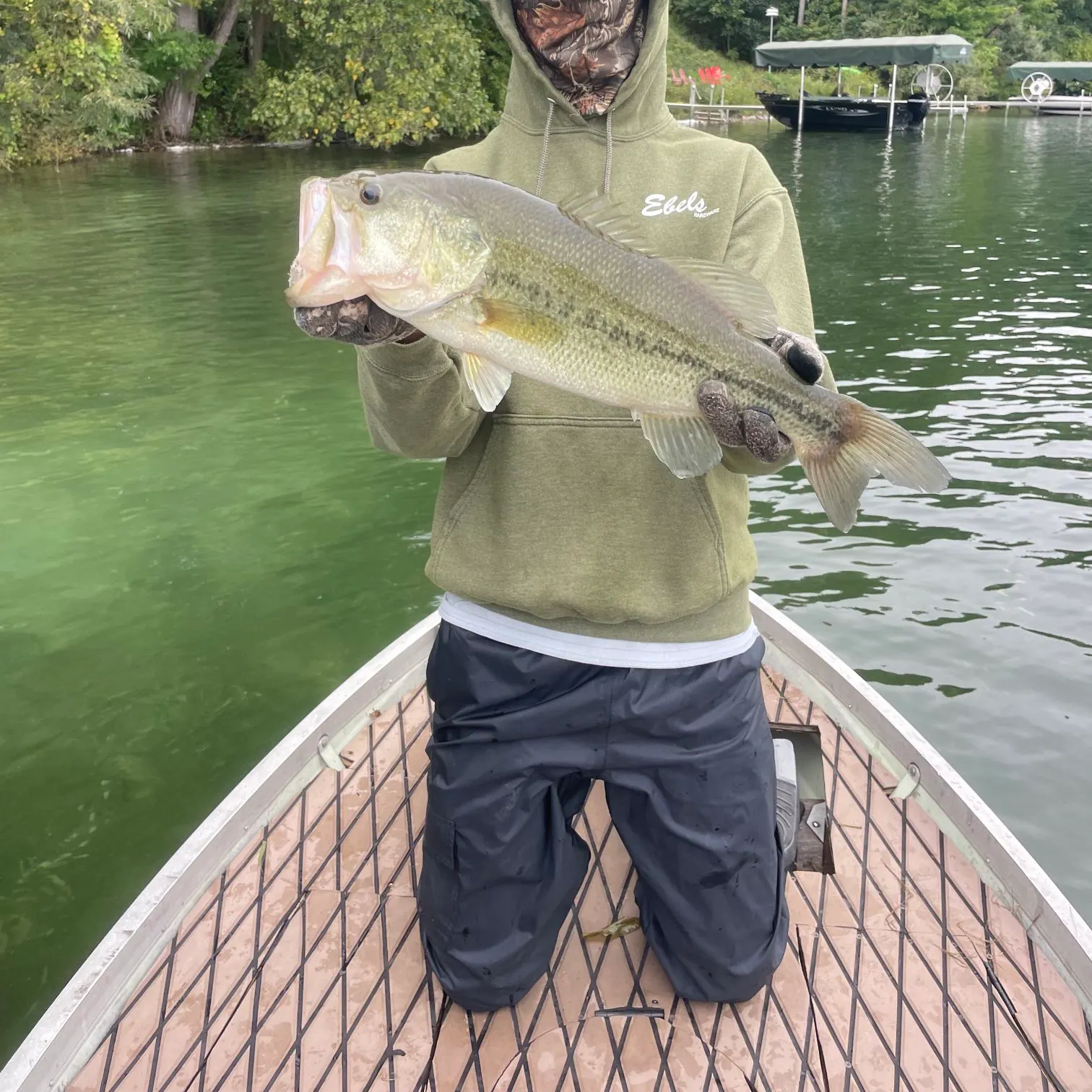 Largemouth bass caught on Fishbrain