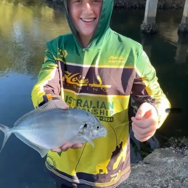 White trevally caught on Fishbrain